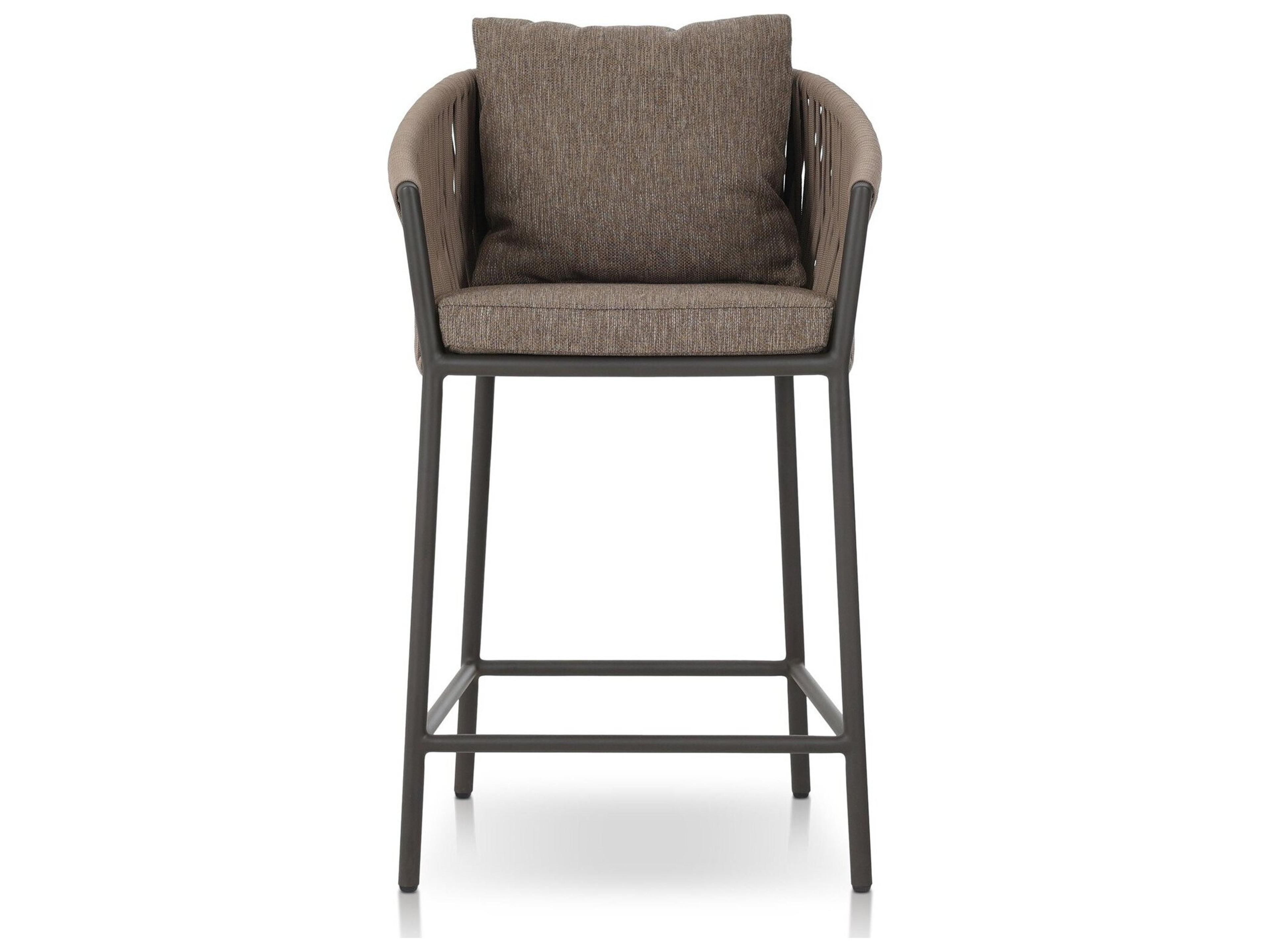 Four Hands Outdoor Grass Roots Bandera  Dining Chair-Smoke Black