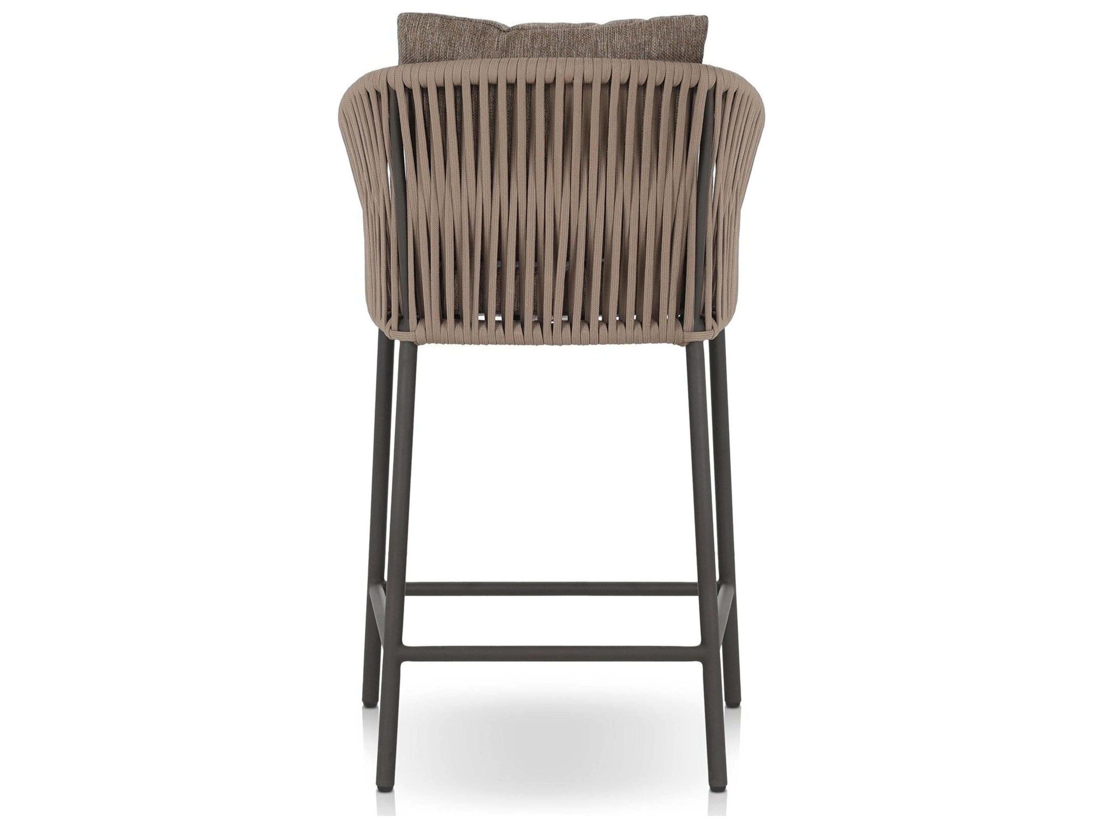 Four Hands Outdoor Grass Roots Bandera  Dining Chair-Smoke Black
