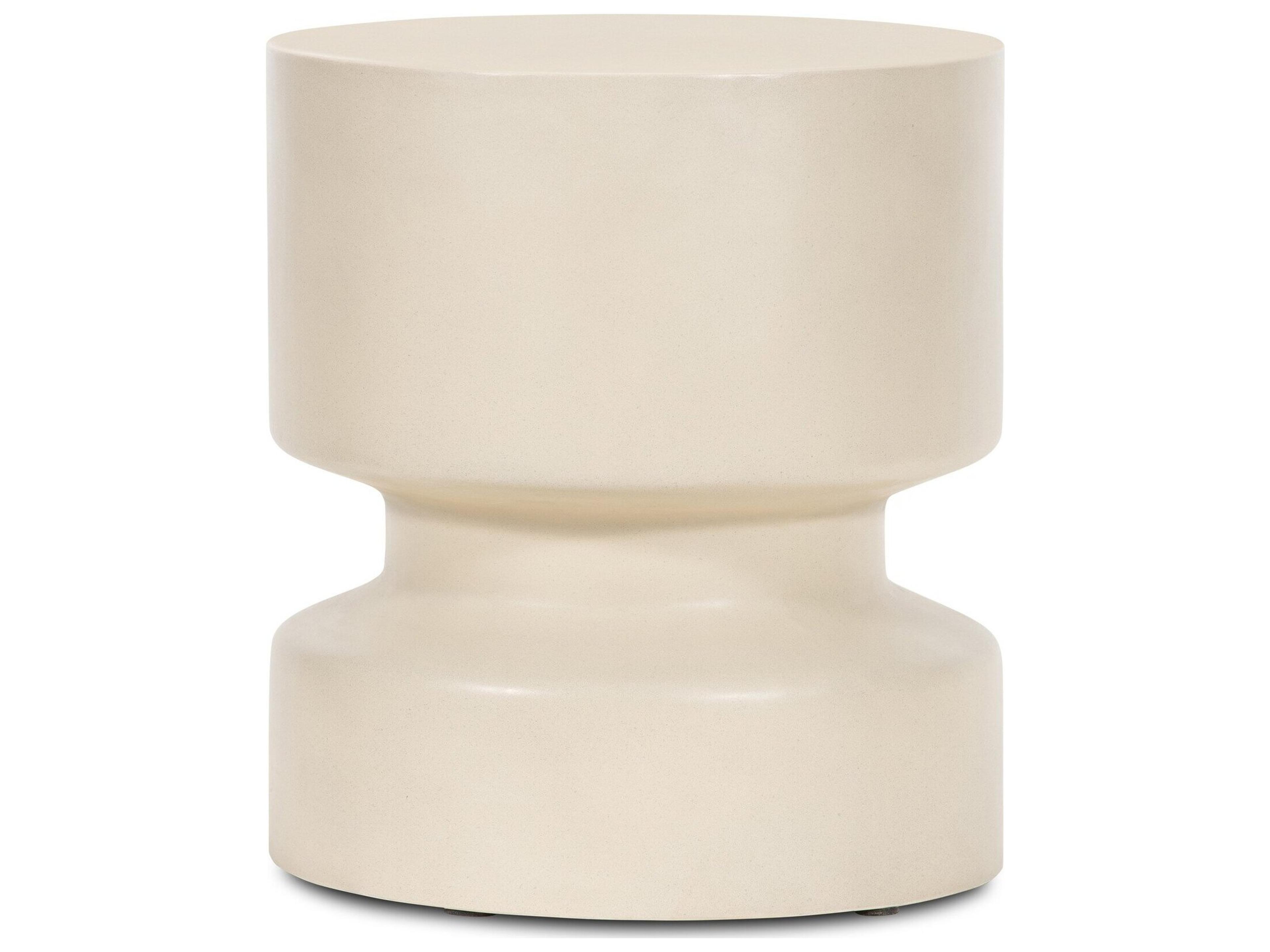 Luxecor Globetrotter Outdoor Concrete Round End Table