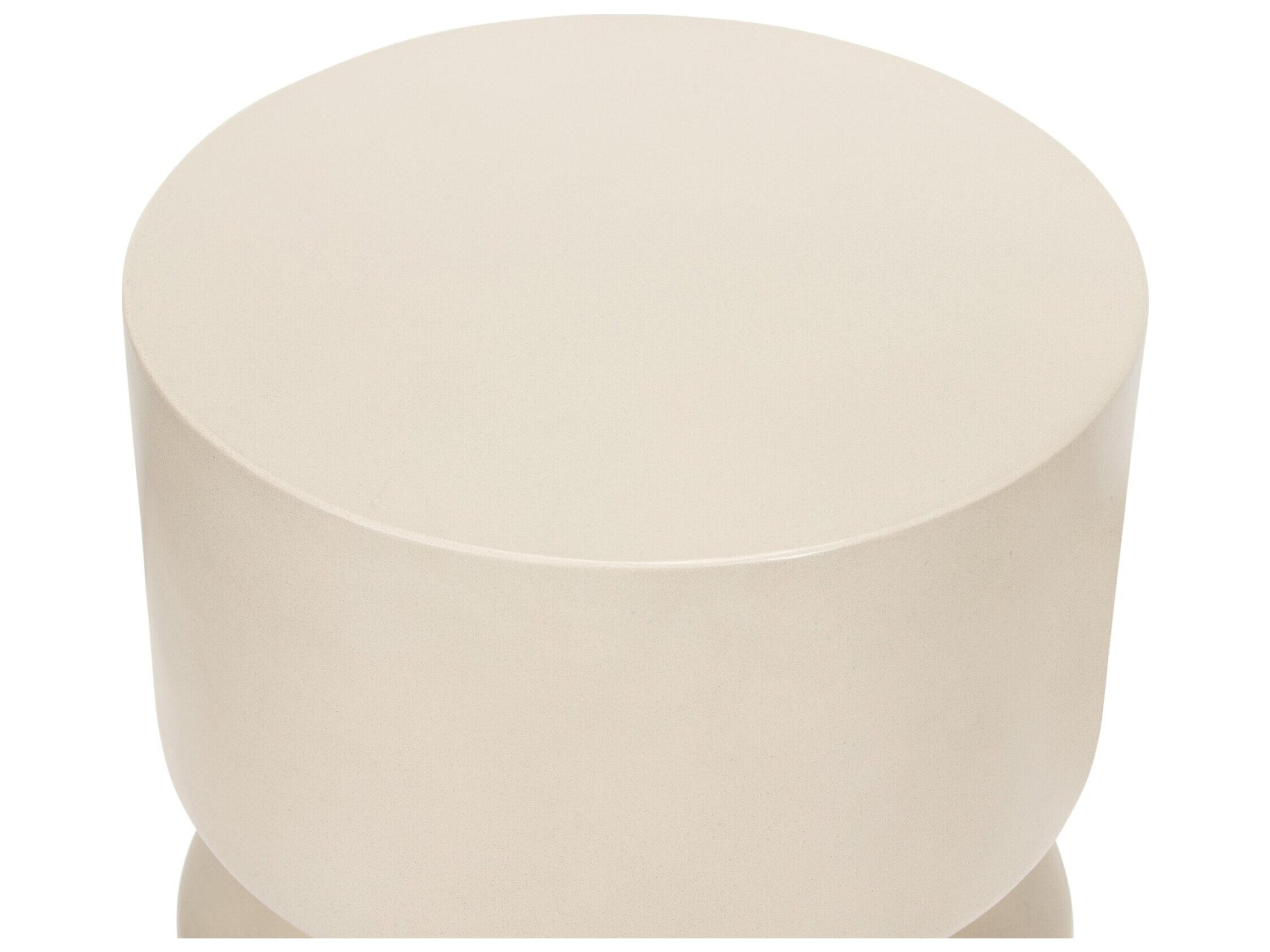 Luxecor Globetrotter Outdoor Concrete Round End Table