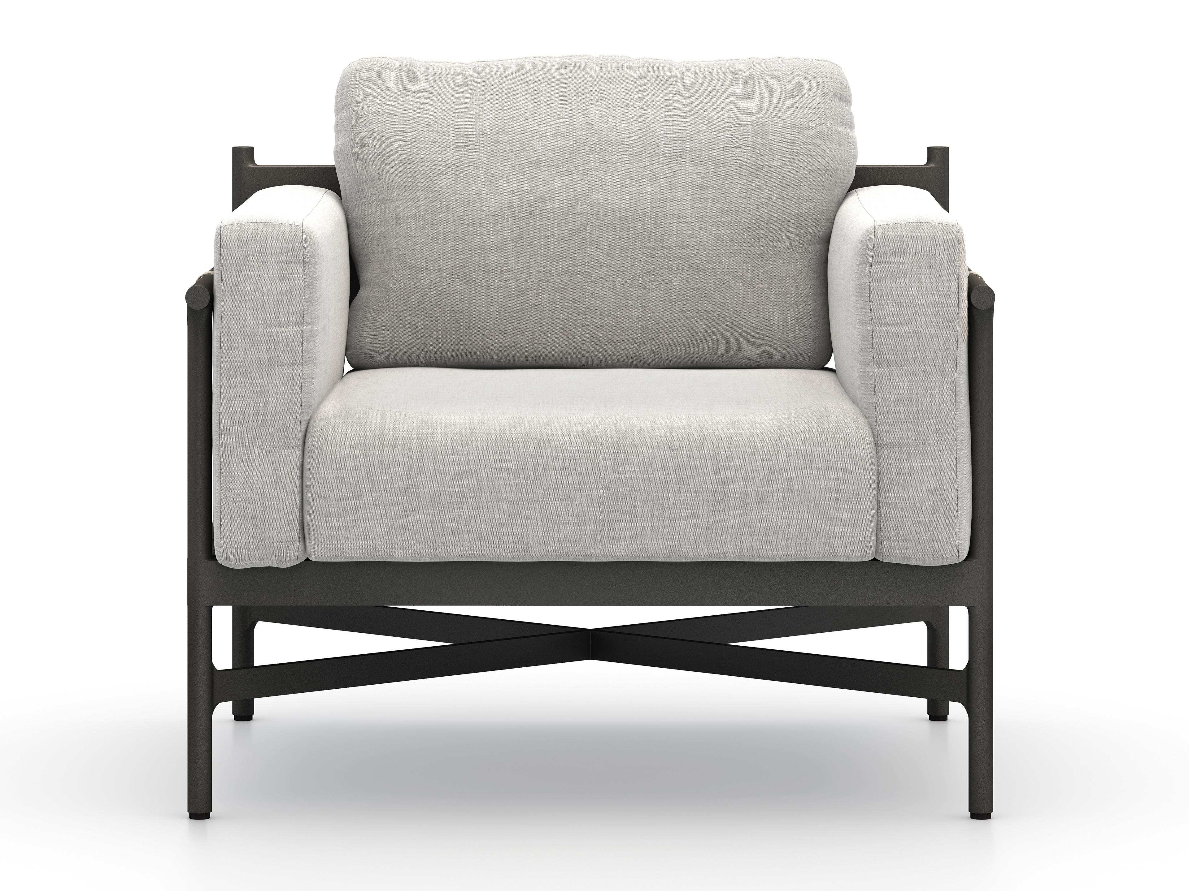 Four Hands Outdoor Solano Julian  Chaise Lounge-Grey