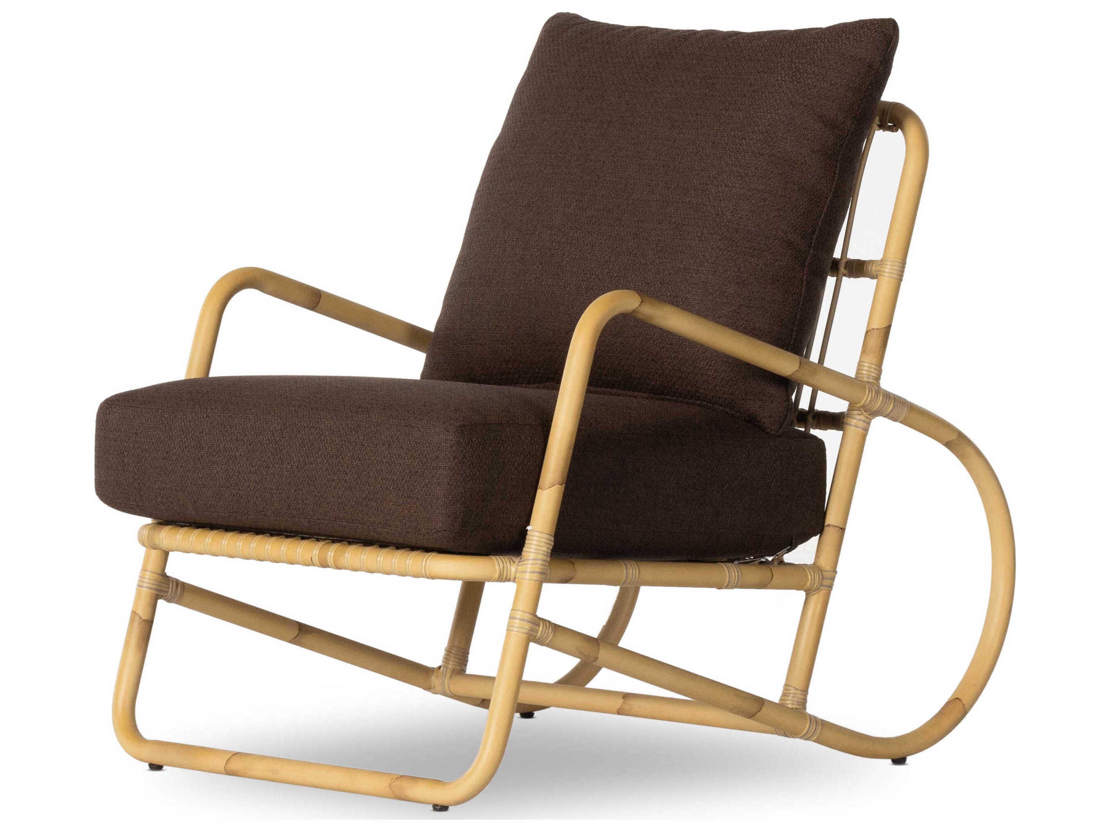 Globetrotter Outdoor Natural Weave Lounge Chair with Commes Umber Cushion