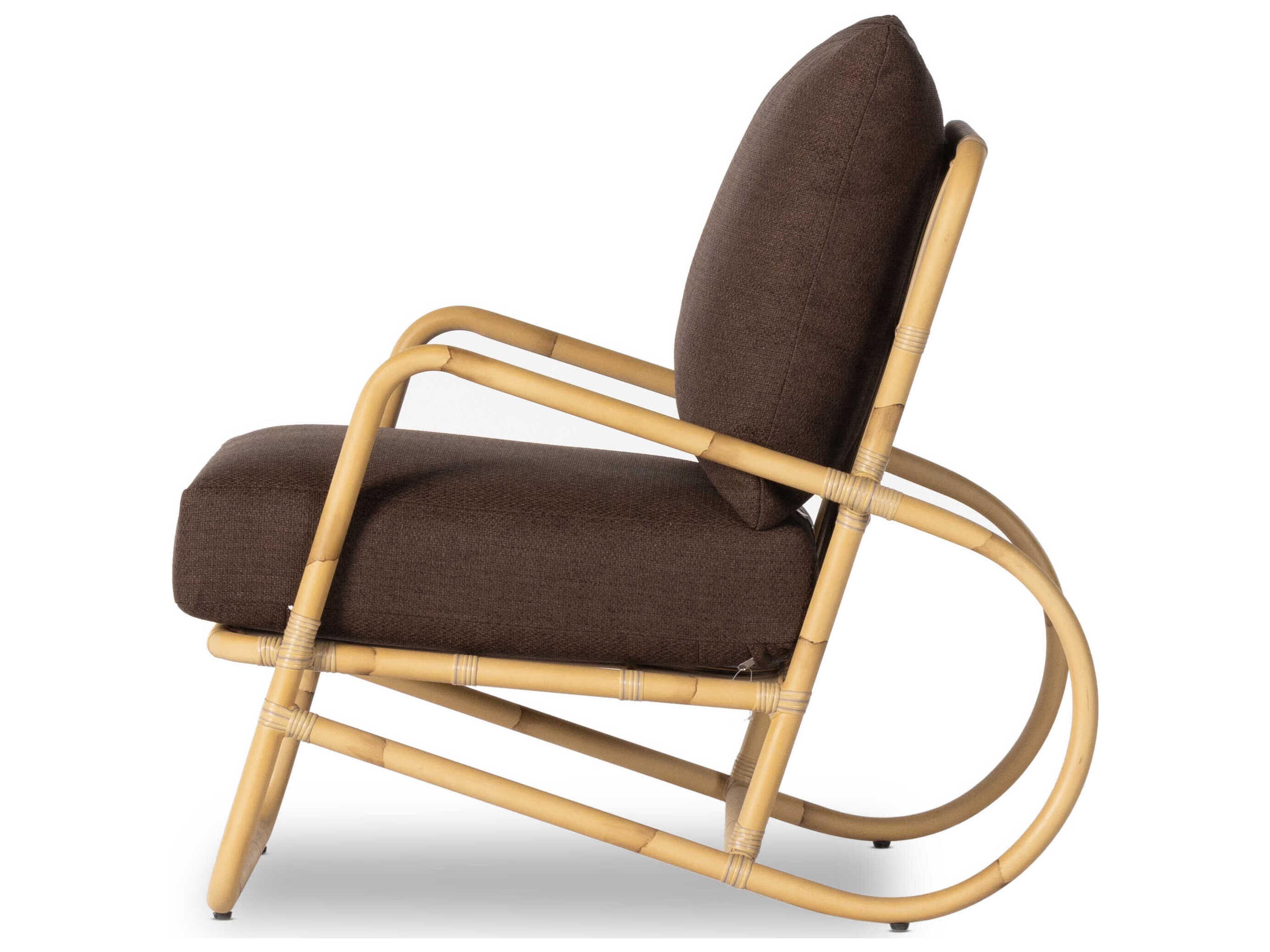 Luxecor Globetrotter Outdoor Natural Weave Lounge Chair with Commes Umber Cushion