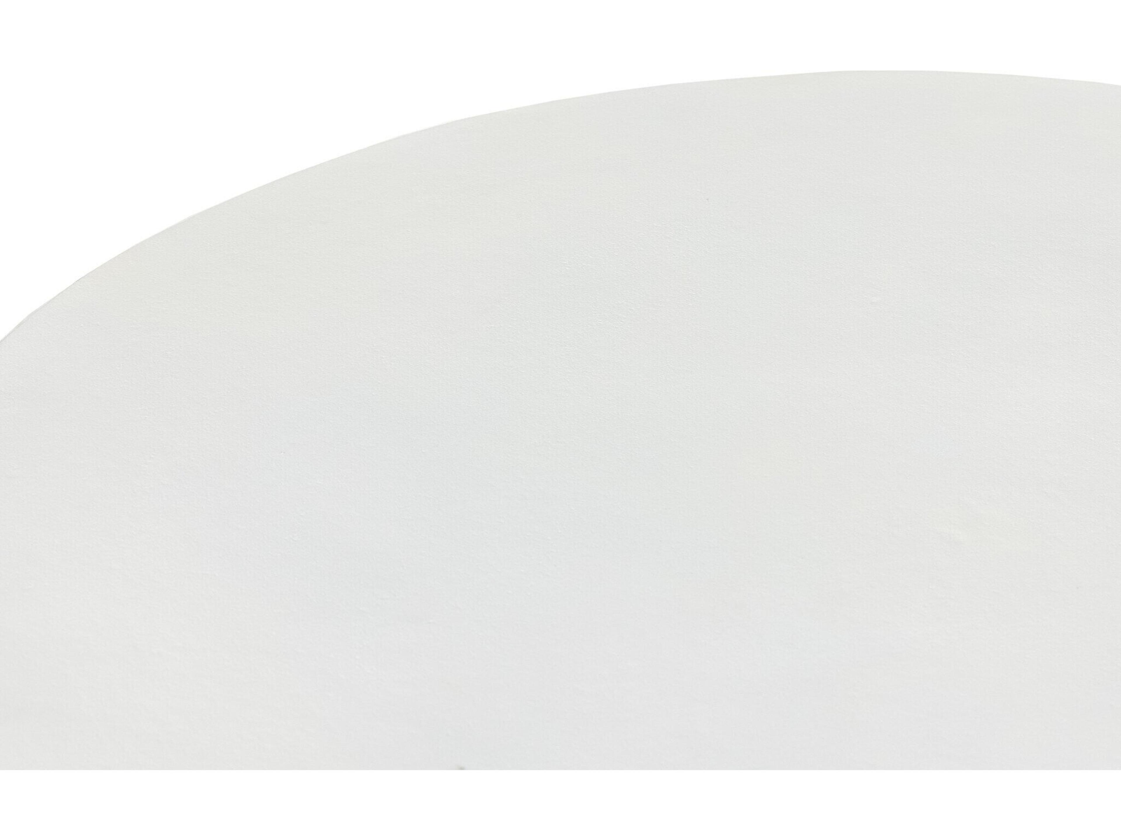 Luxecor Globetrotter Outdoor Matte White Cast Aluminum Round Coffee Table