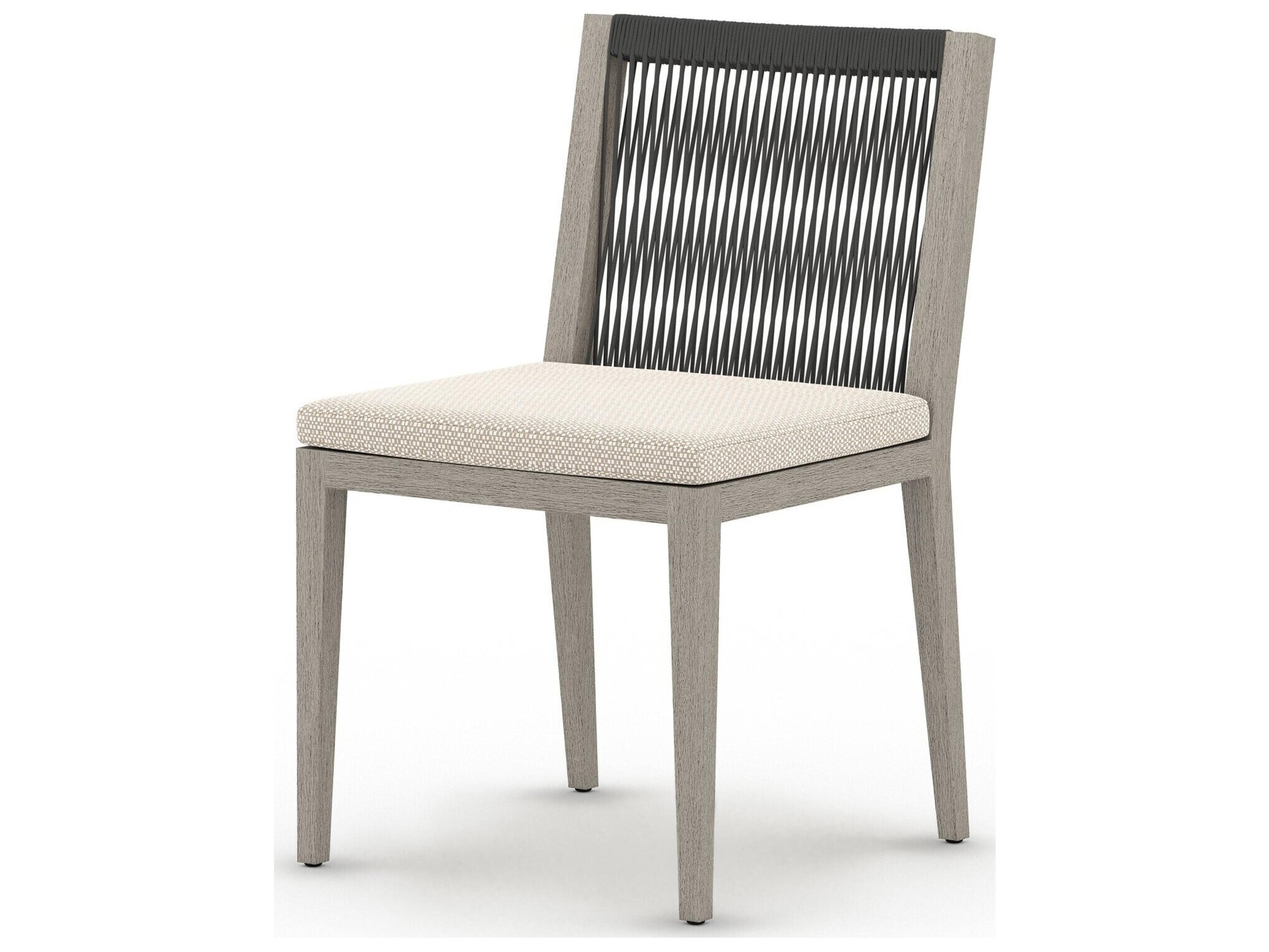Globetrotter Outdoor Faye Sand / Weathered Grey Dark Rope Dining Chair