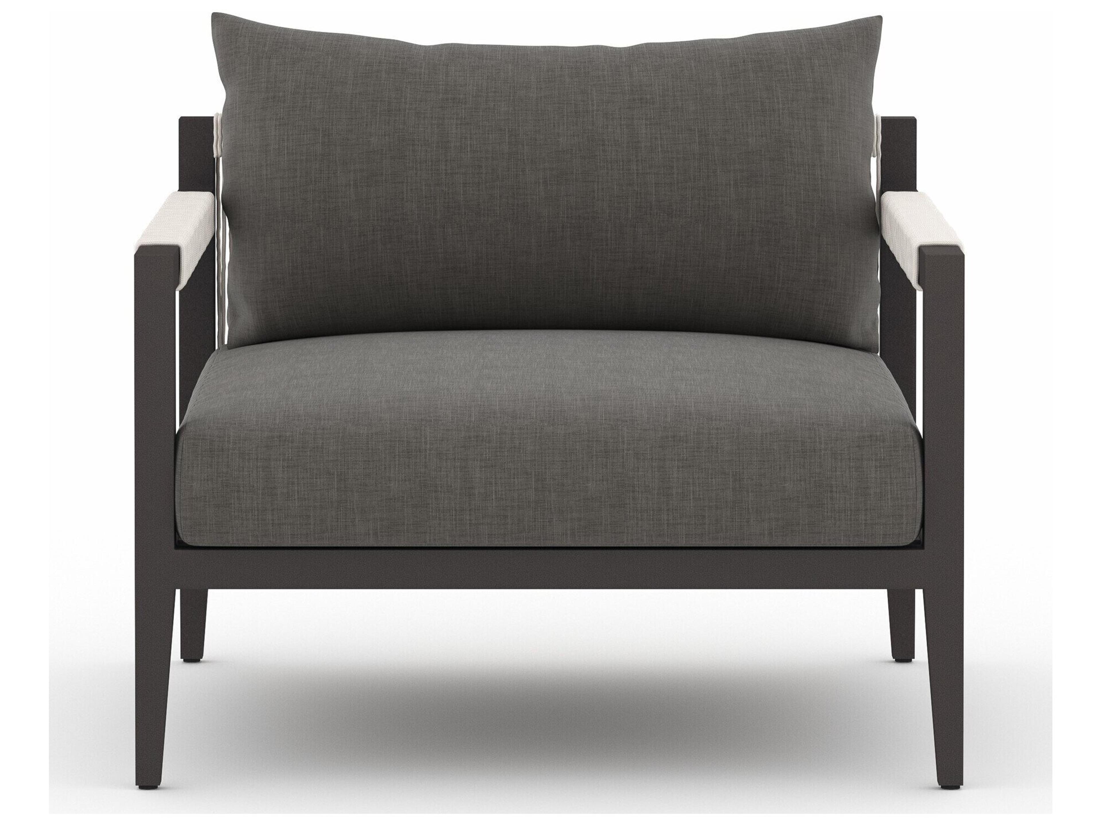 Luxecor Globetrotter Outdoor Charcoal / Bronze Ivory Rope Lounge Chair