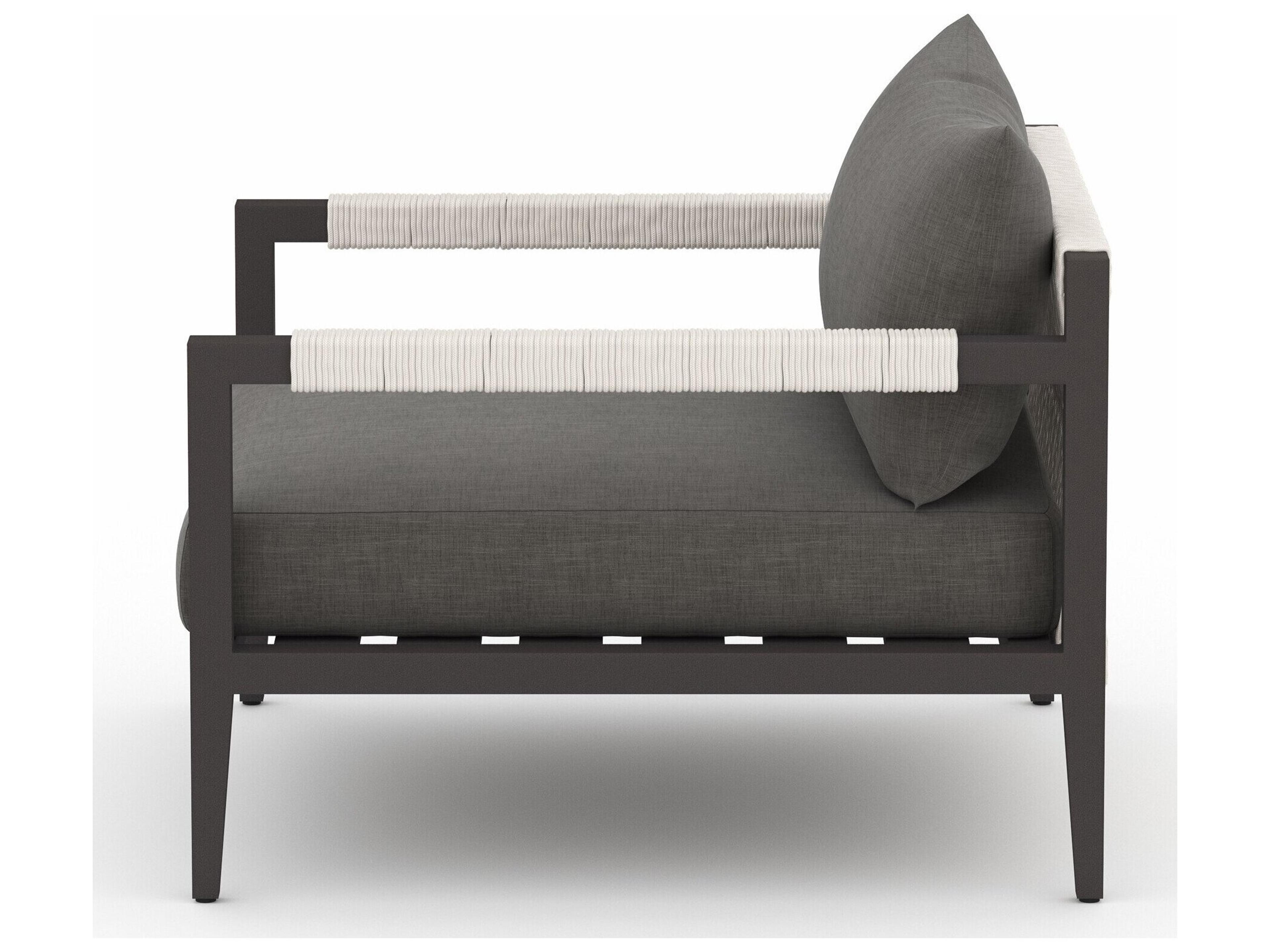 Luxecor Globetrotter Outdoor Charcoal / Bronze Ivory Rope Lounge Chair