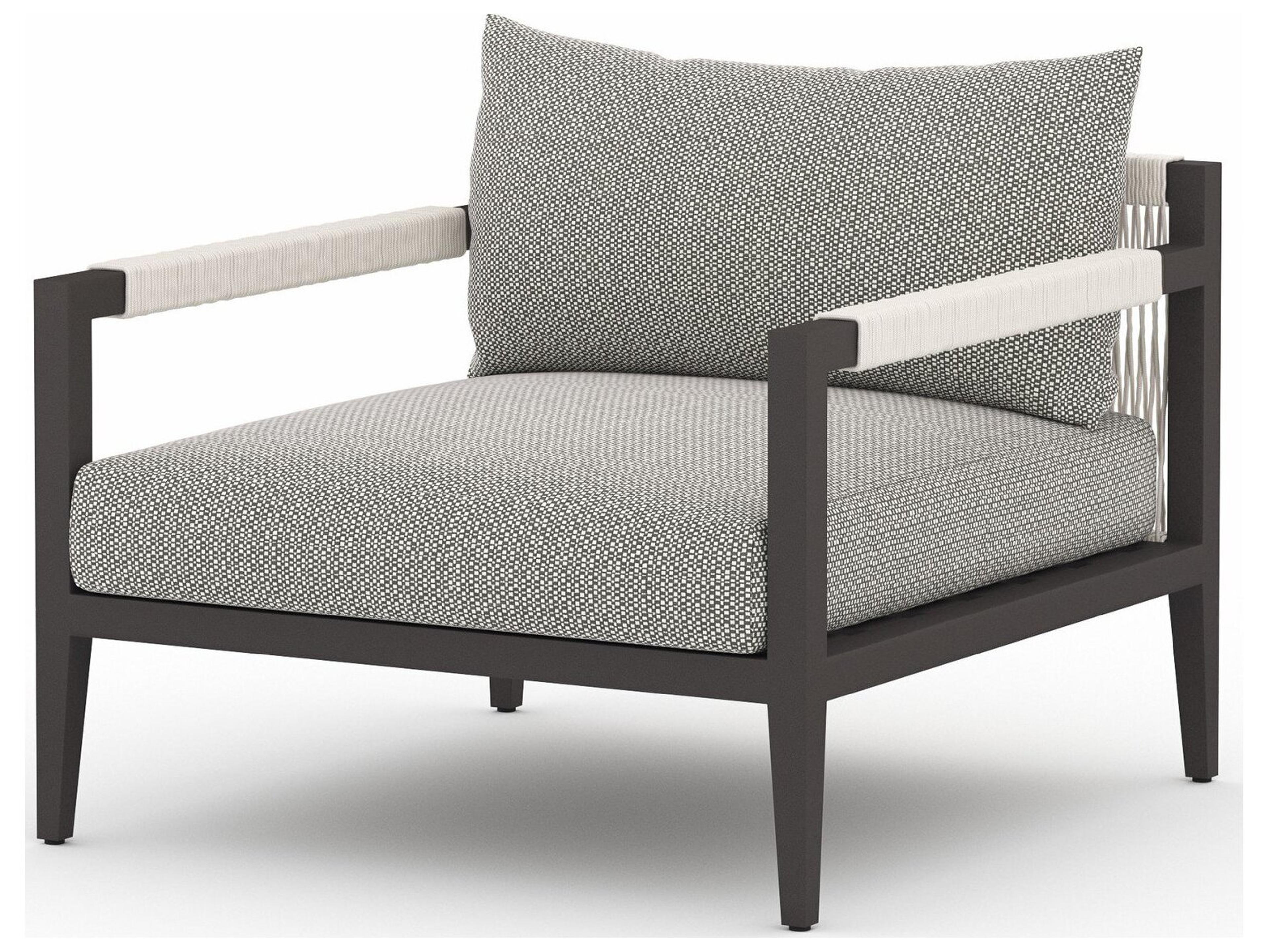 Globetrotter Outdoor Faye Ash / Bronze Ivory Rope Lounge Chair