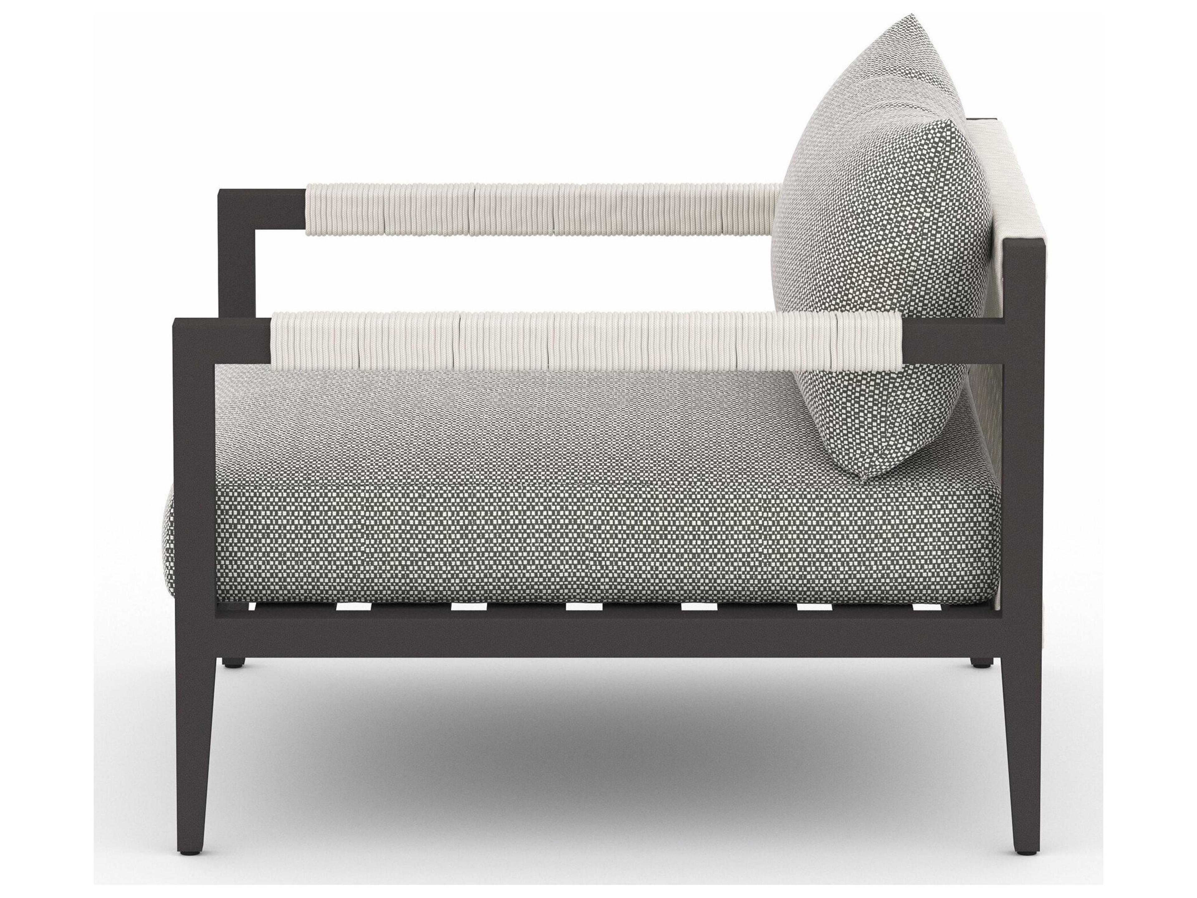 Luxecor Globetrotter Outdoor Faye Ash / Bronze Ivory Rope Lounge Chair