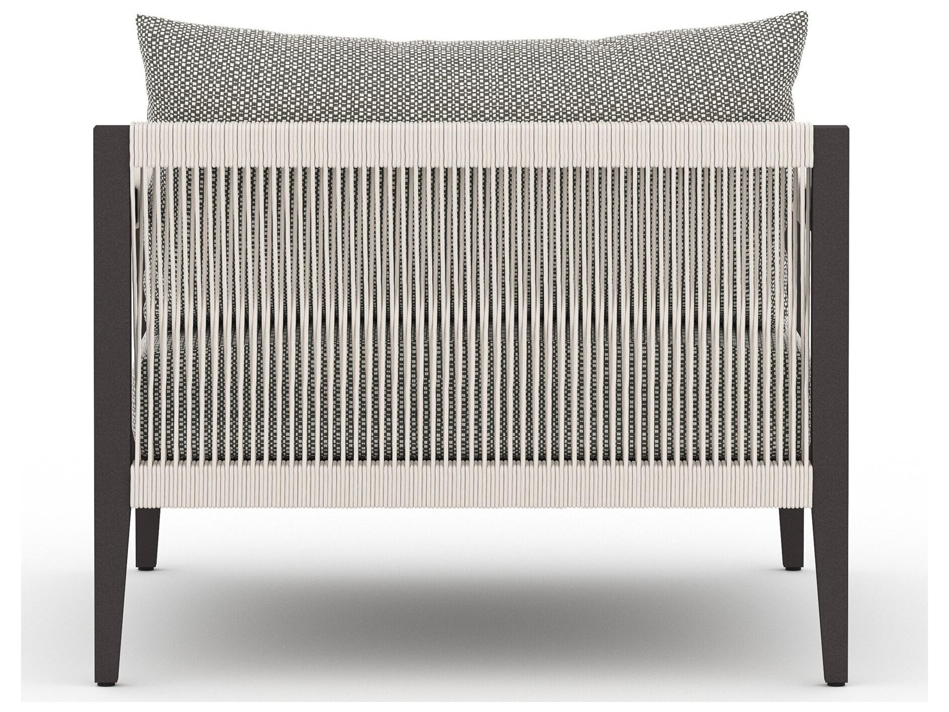 Luxecor Globetrotter Outdoor Faye Ash / Bronze Ivory Rope Lounge Chair