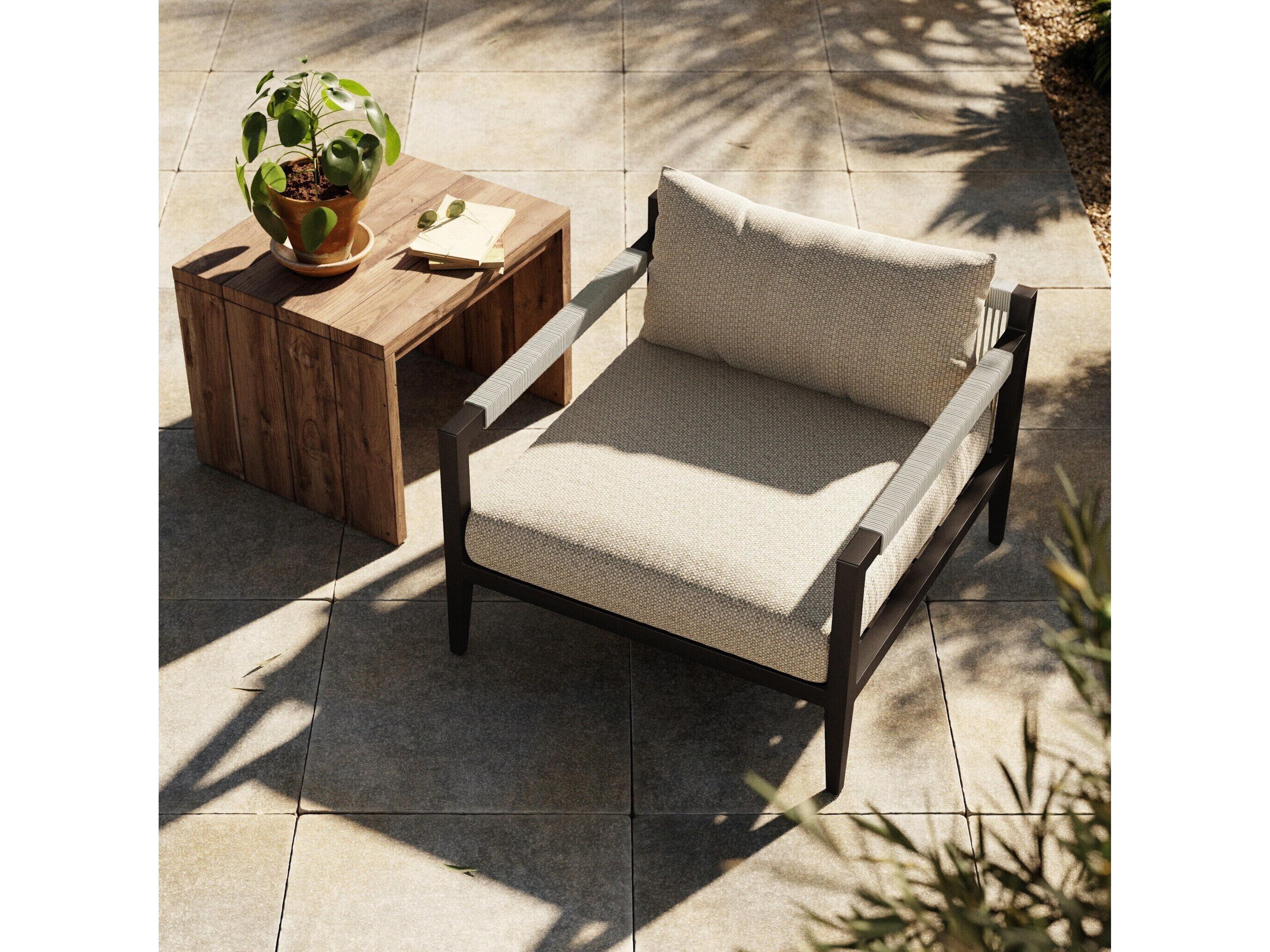Luxecor Globetrotter Outdoor Faye Sand / Bronze Ivory Rope Lounge Chair