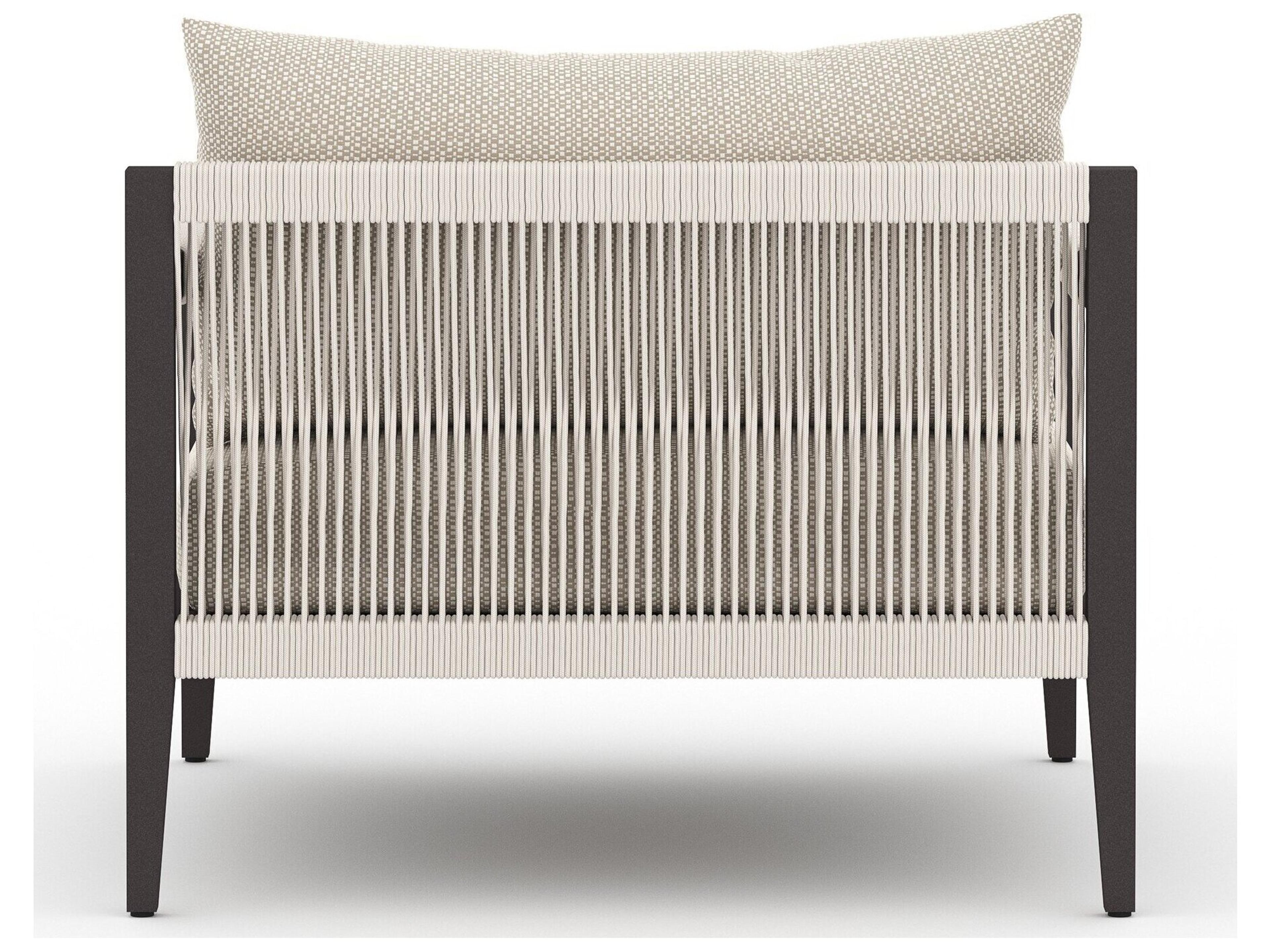 Luxecor Globetrotter Outdoor Faye Sand / Bronze Ivory Rope Lounge Chair