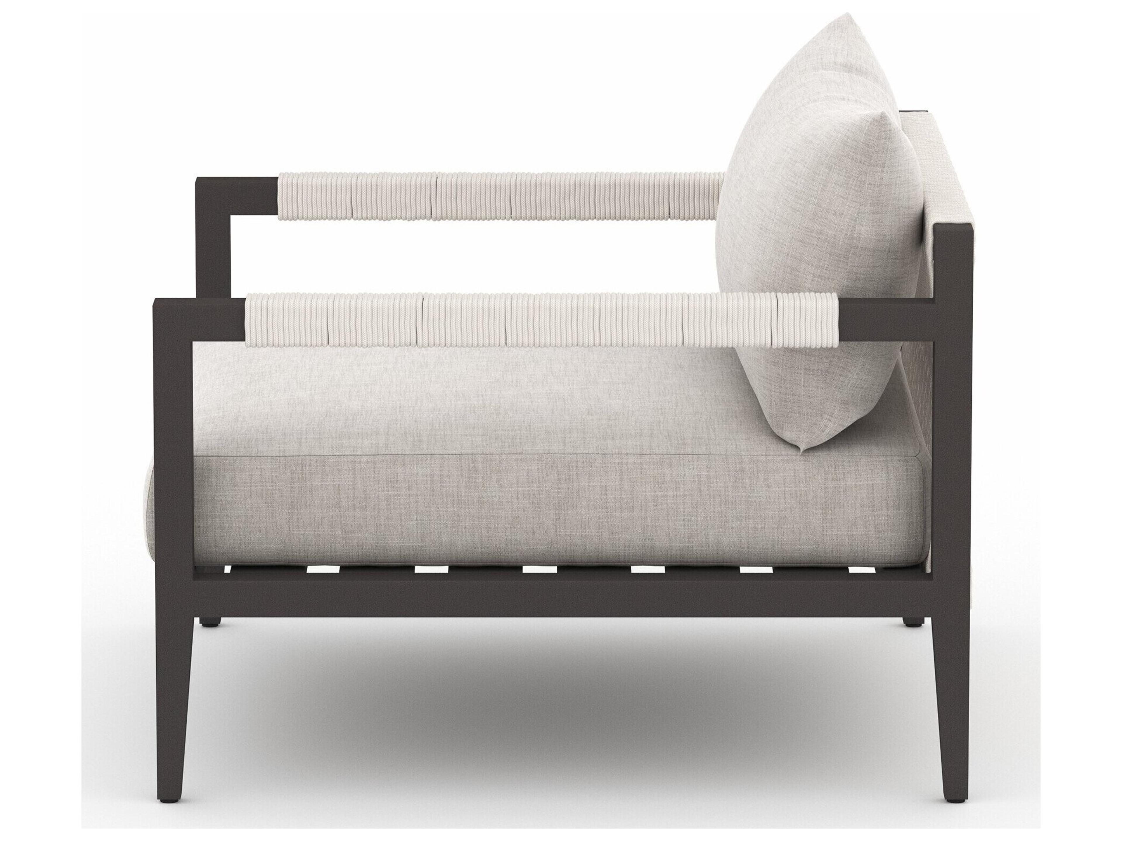 Luxecor Globetrotter Outdoor Stone Grey / Bronze Ivory Rope Lounge Chair