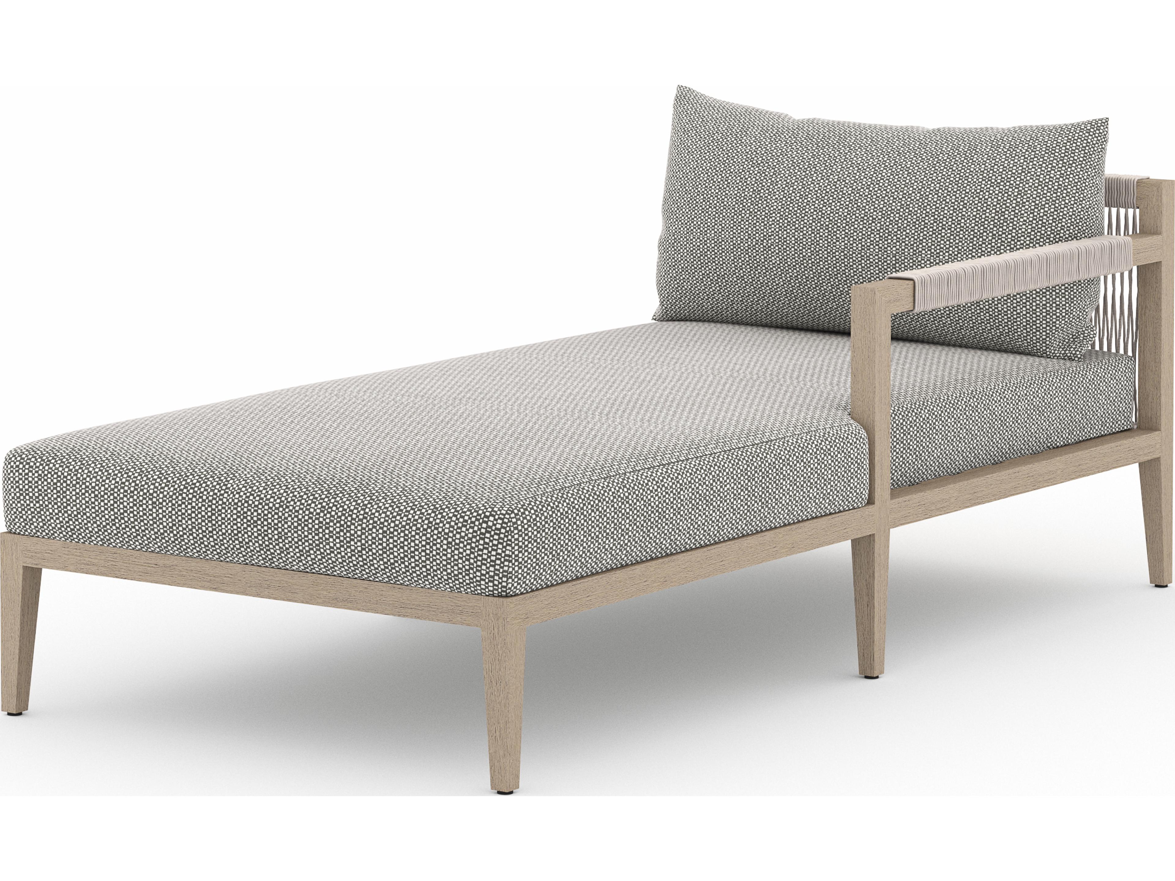 Globetrotter Outdoor Faye Ash / Natural Grey Rope Right Arm Facing Chaise Lounge