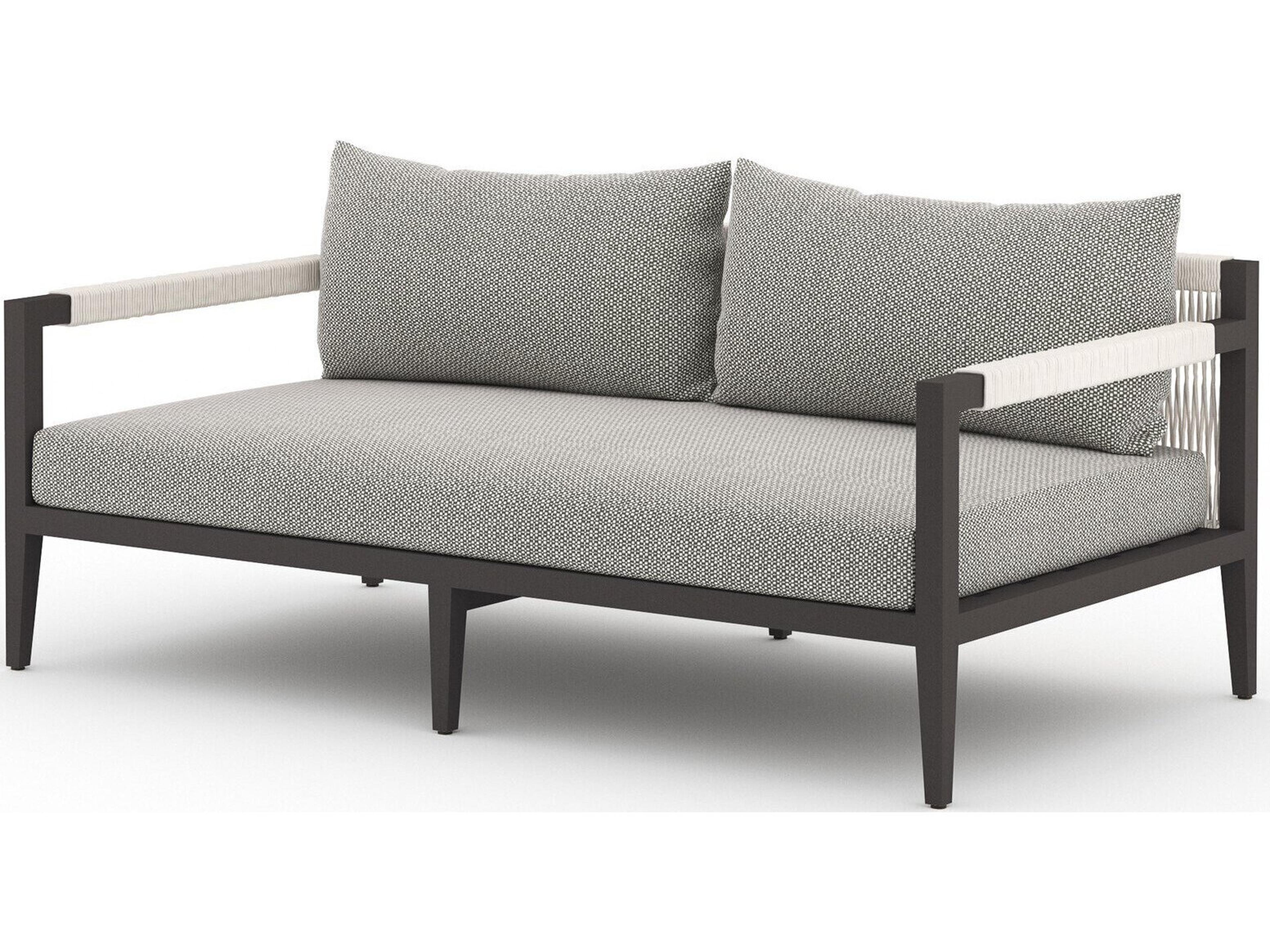 Globetrotter Outdoor Faye Ash / Bronze Ivory Rope Loveseat