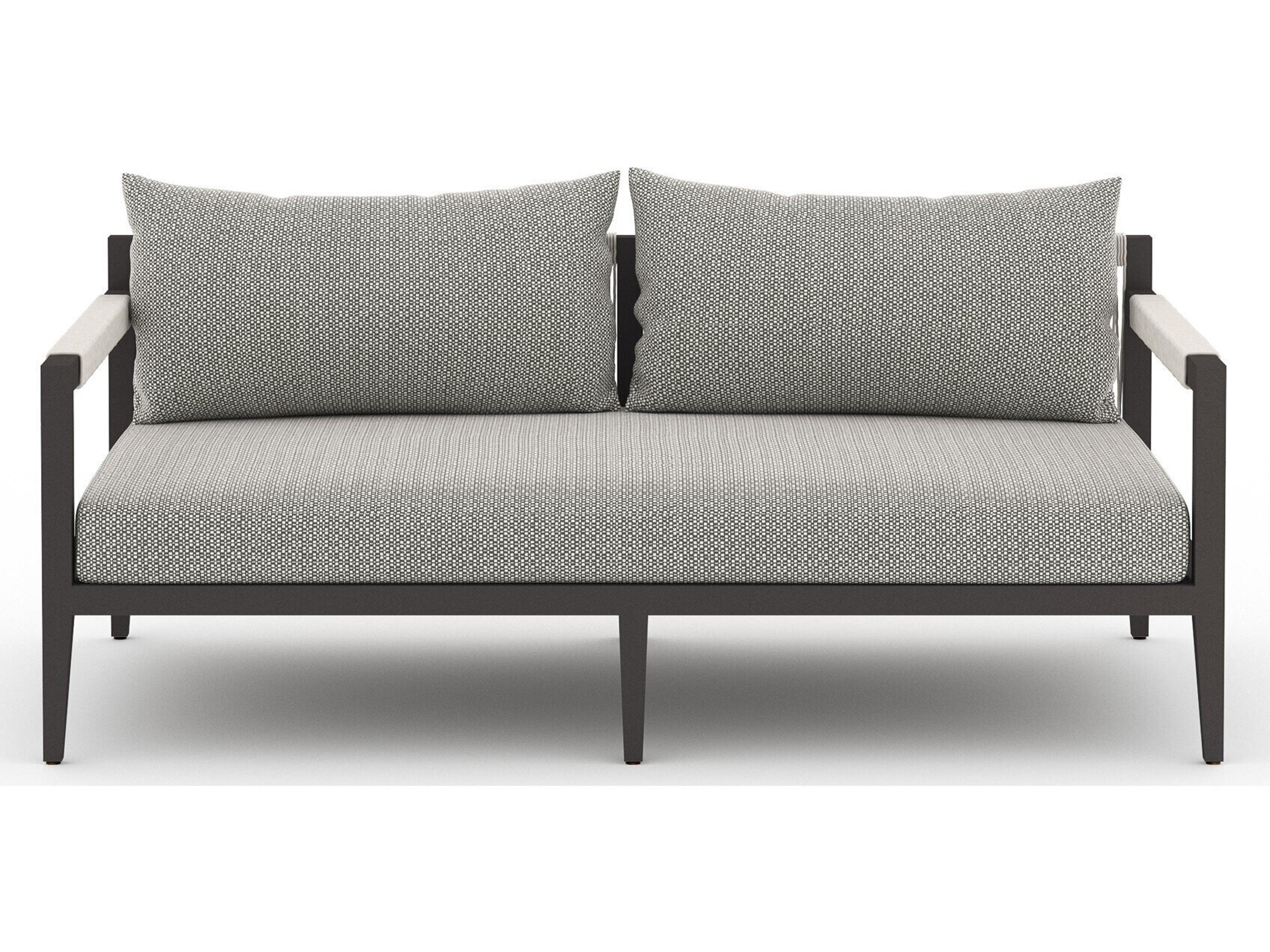 Luxecor Globetrotter Outdoor Faye Ash / Bronze Ivory Rope Loveseat