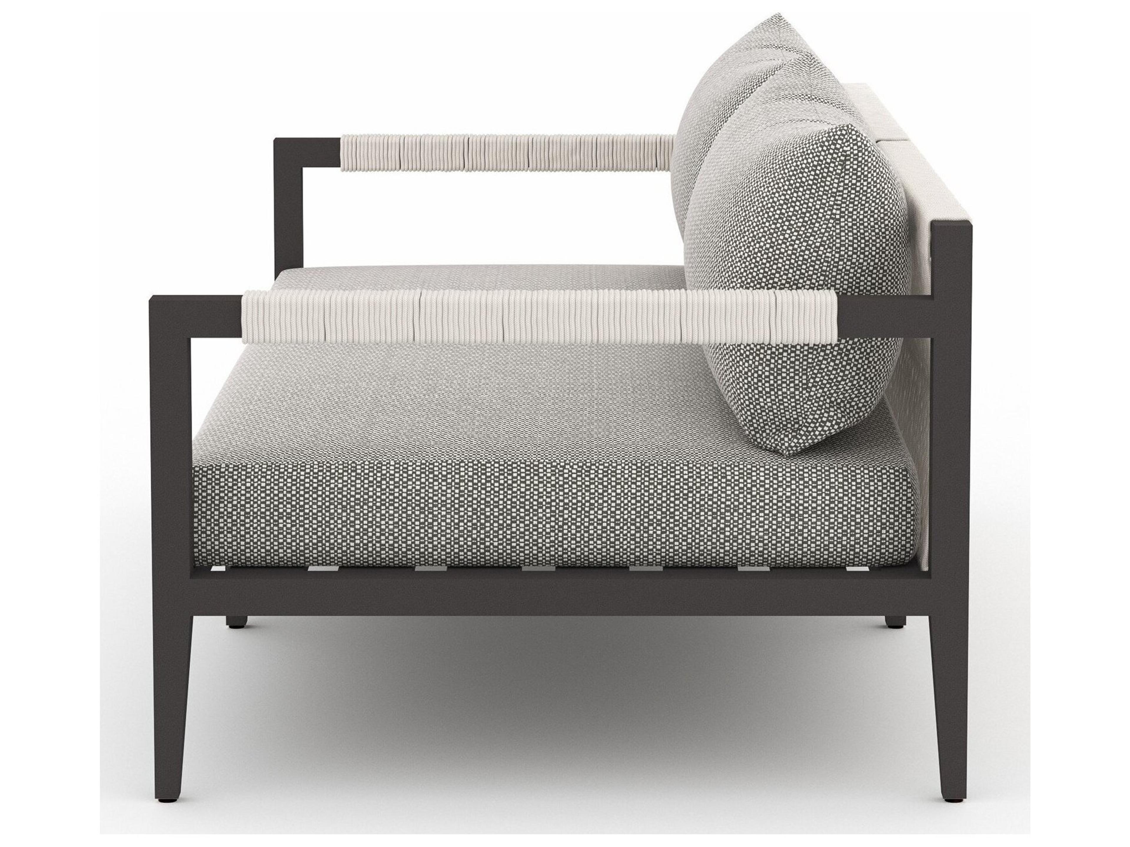 Luxecor Globetrotter Outdoor Faye Ash / Bronze Ivory Rope Loveseat