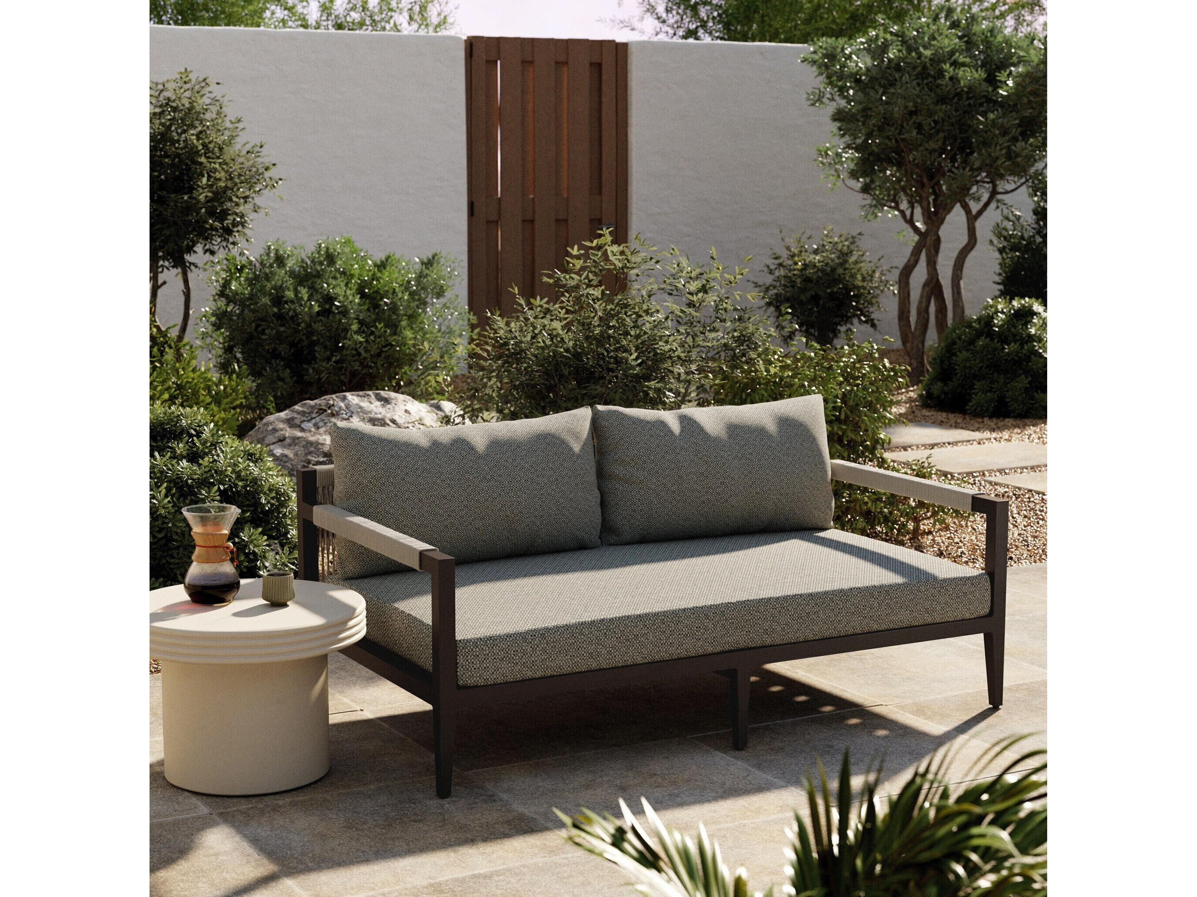Luxecor Globetrotter Outdoor Faye Ash / Bronze Ivory Rope Loveseat