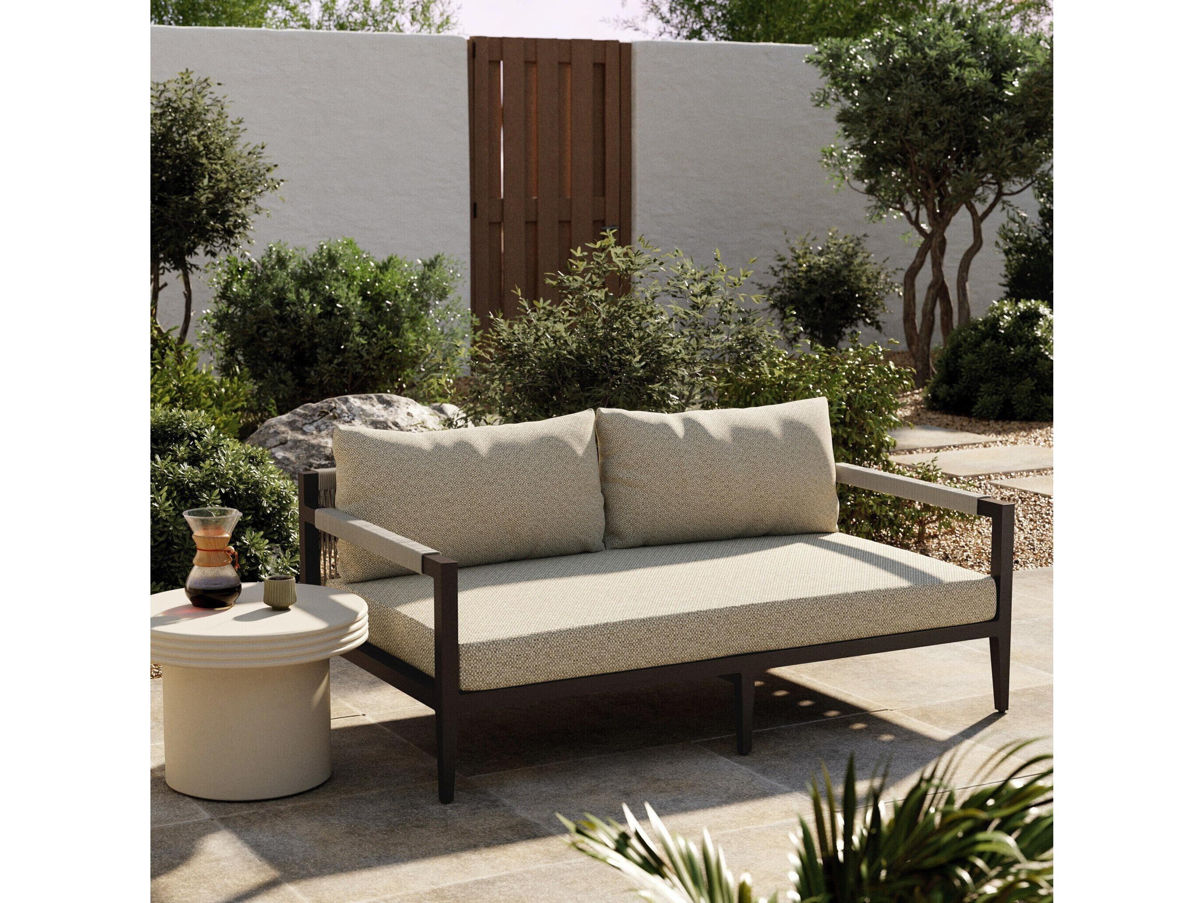 Luxecor Globetrotter Outdoor Faye Sand / Bronze Ivory Rope Loveseat
