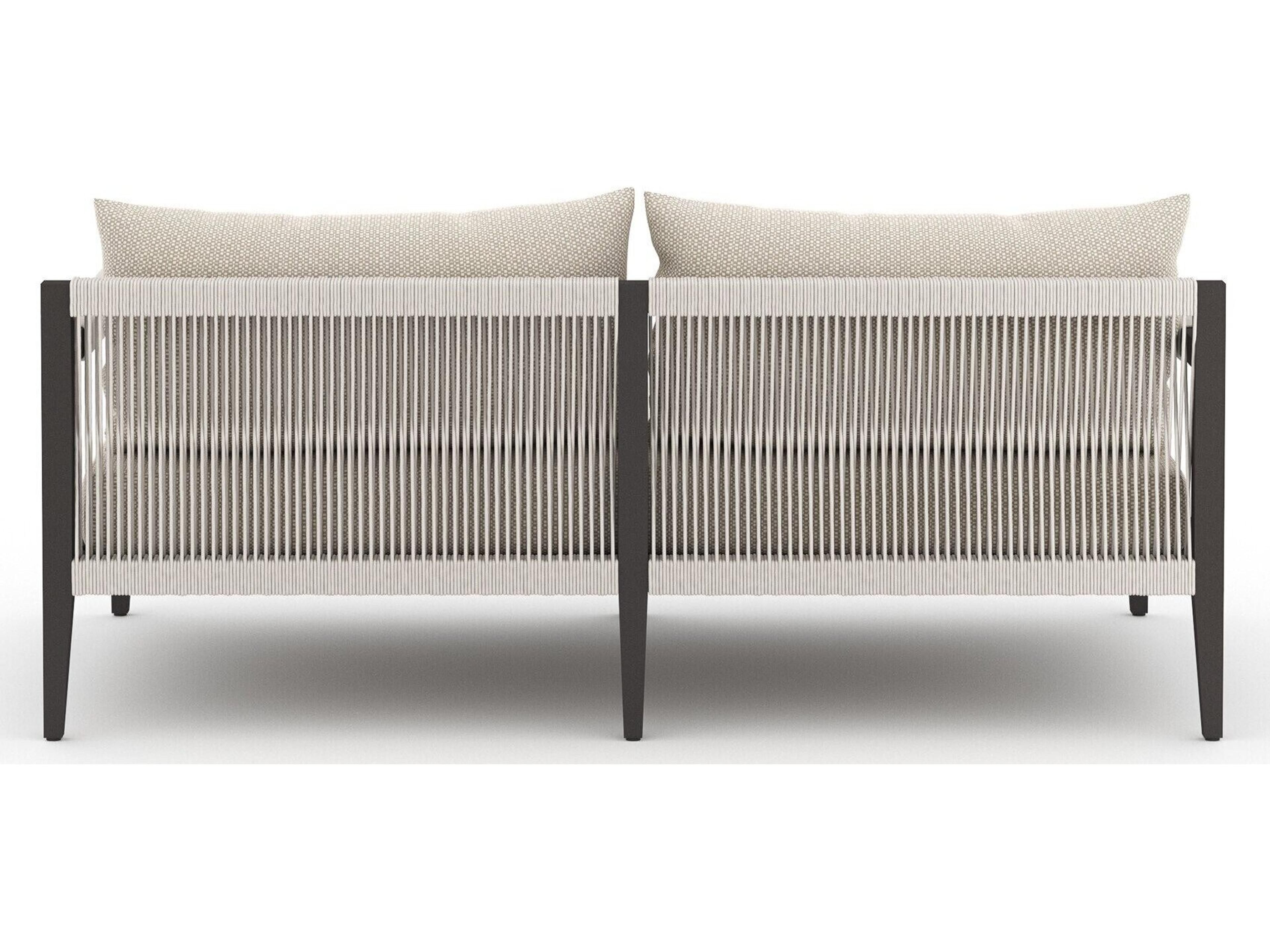 Luxecor Globetrotter Outdoor Faye Sand / Bronze Ivory Rope Loveseat