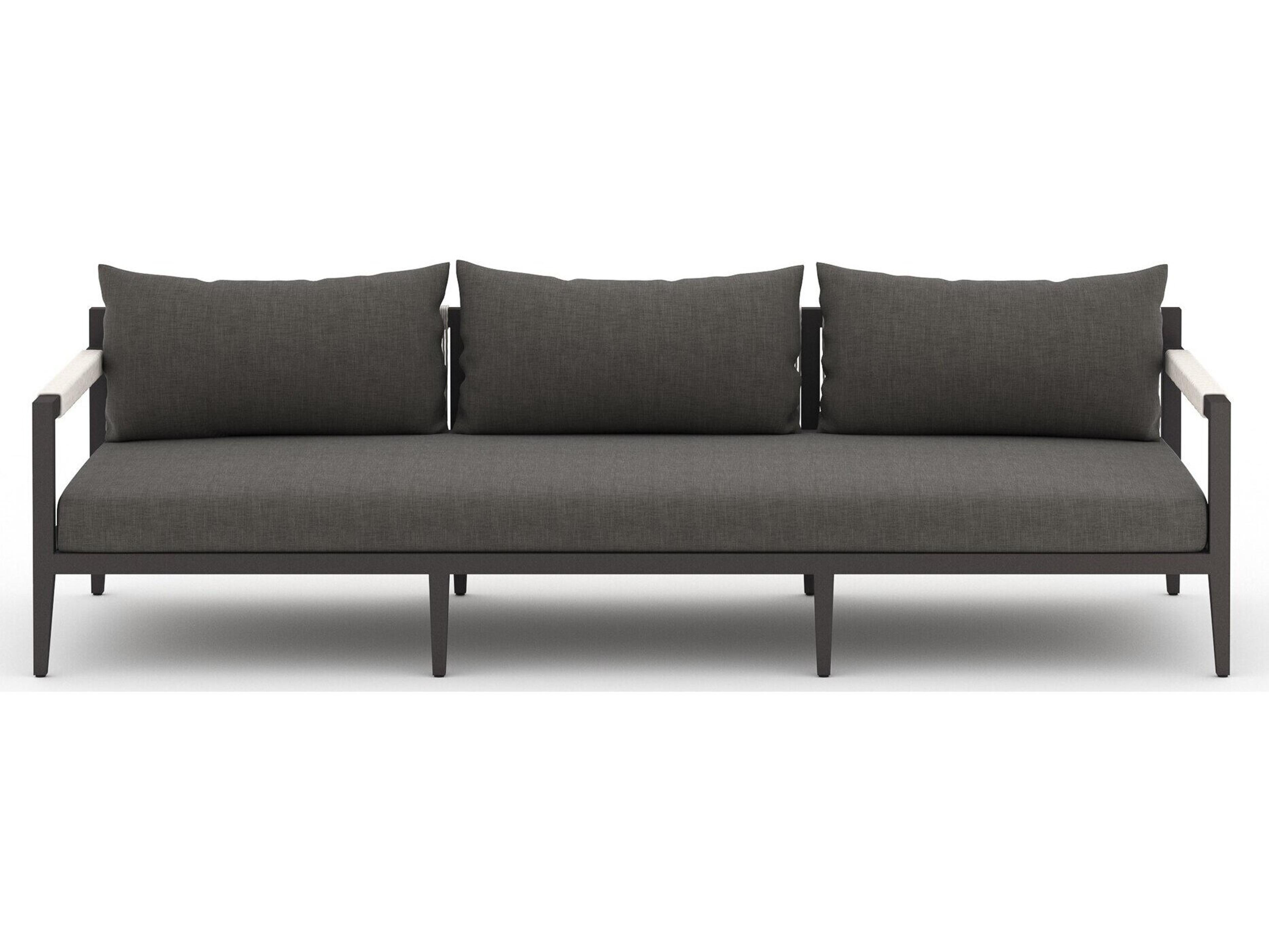 Luxecor Globetrotter Outdoor Charcoal / Bronze Ivory Rope Sofa