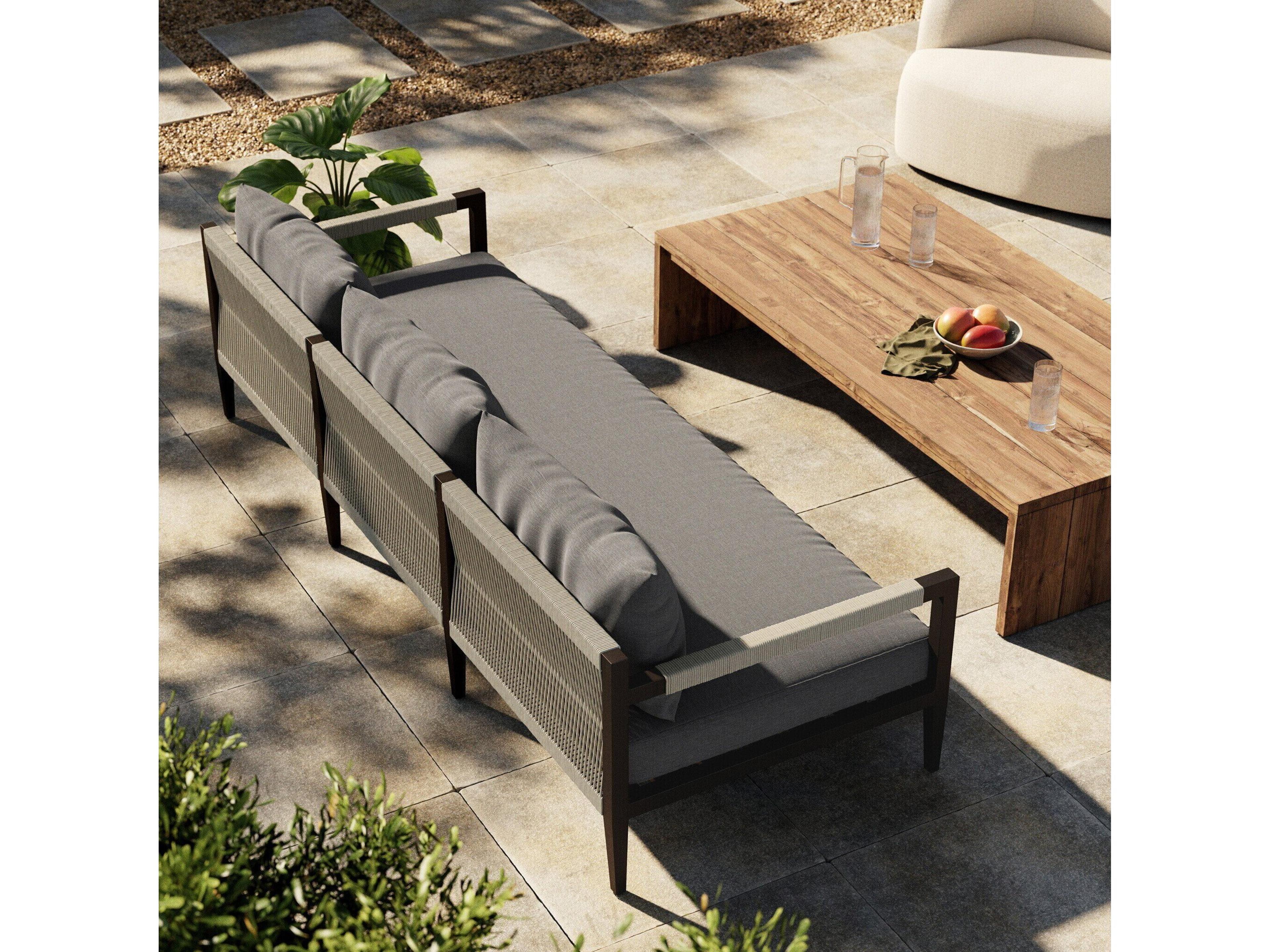 Luxecor Globetrotter Outdoor Charcoal / Bronze Ivory Rope Sofa