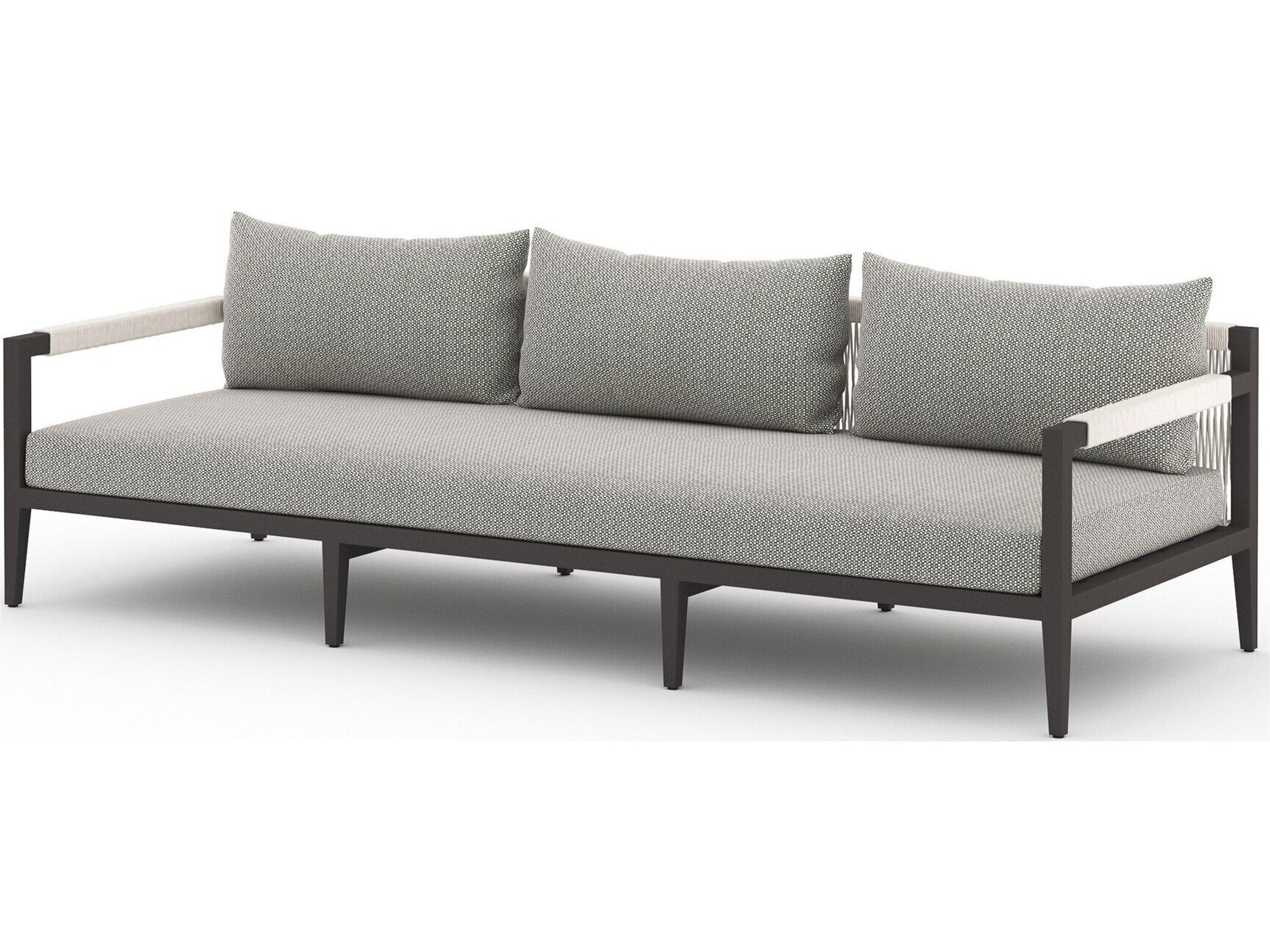 Globetrotter Outdoor Faye Ash / Bronze Ivory Rope Sofa