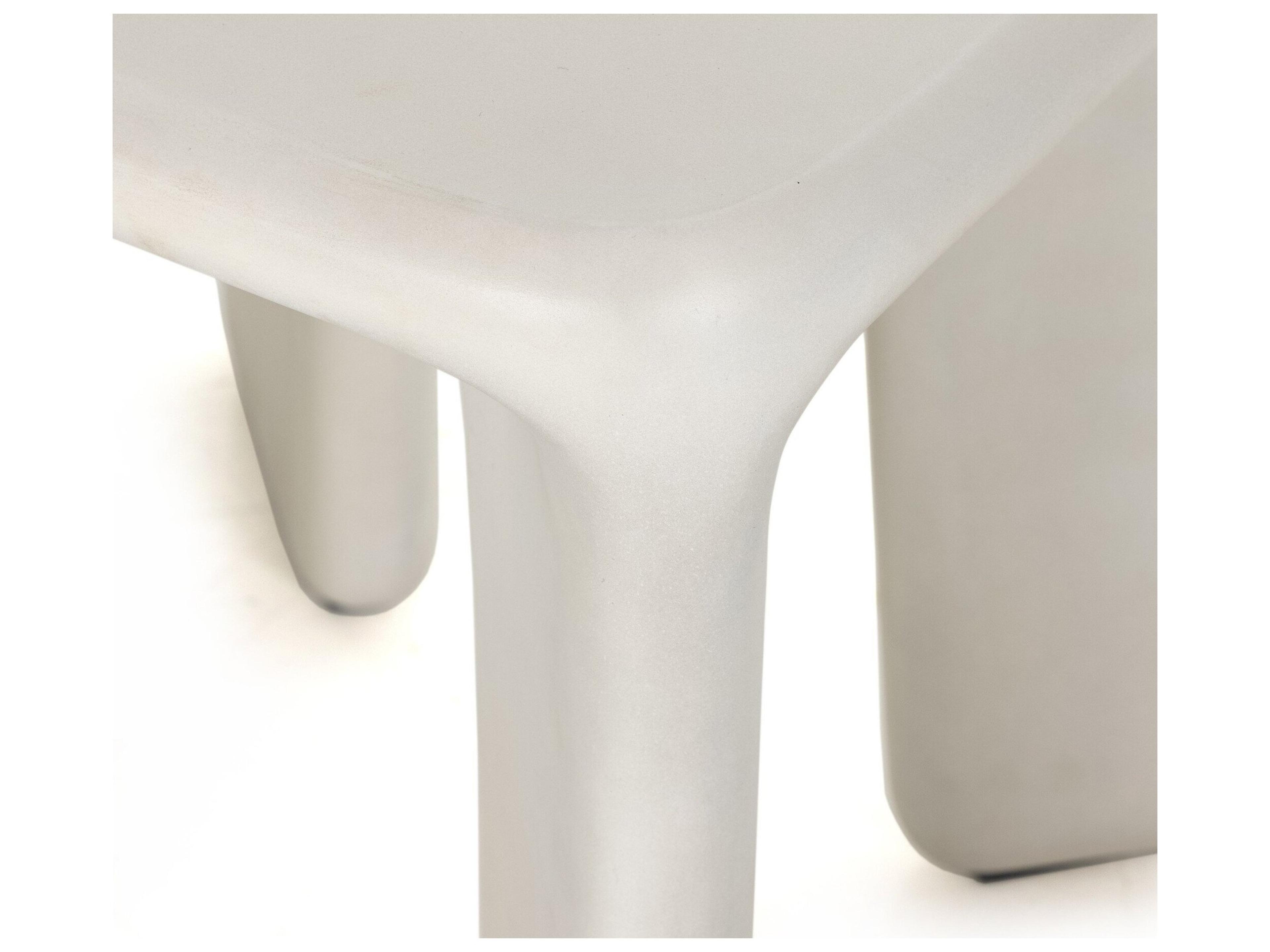 Four Hands Outdoor Thayer White Concrete Square End Table