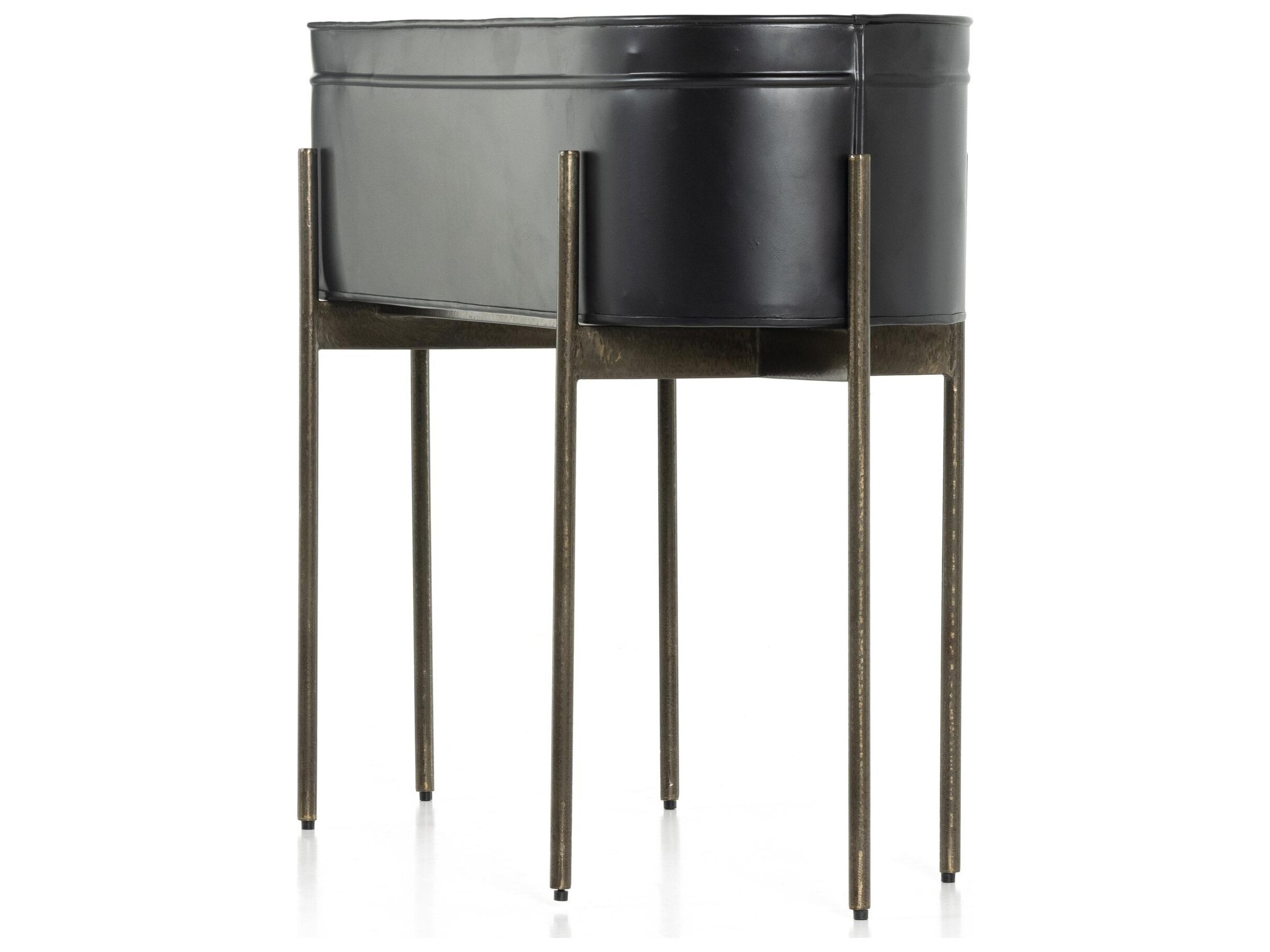 Four Hands Outdoor Marlow Matte Black Planter