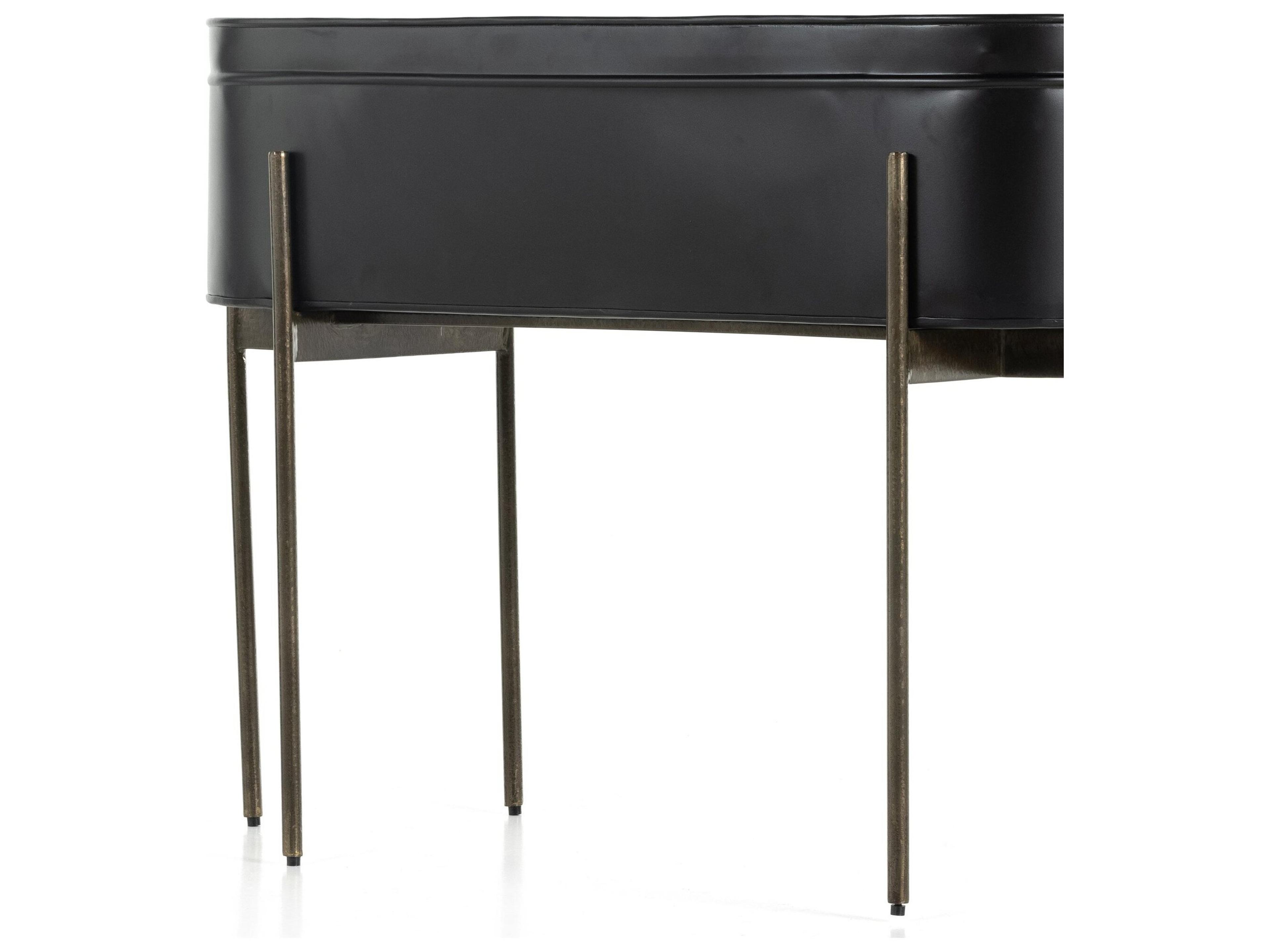 Four Hands Outdoor Marlow Matte Black Planter