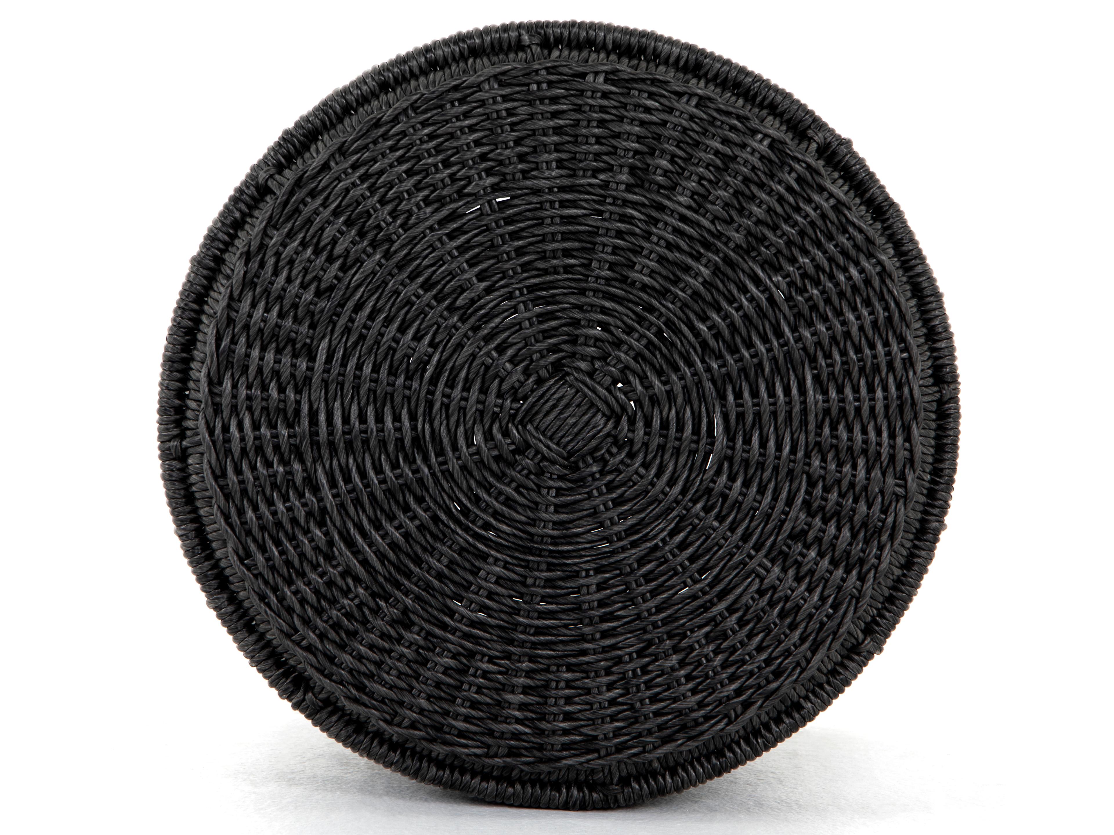 Luxecor Globetrotter Outdoor Vintage Coal Resin Round End Table