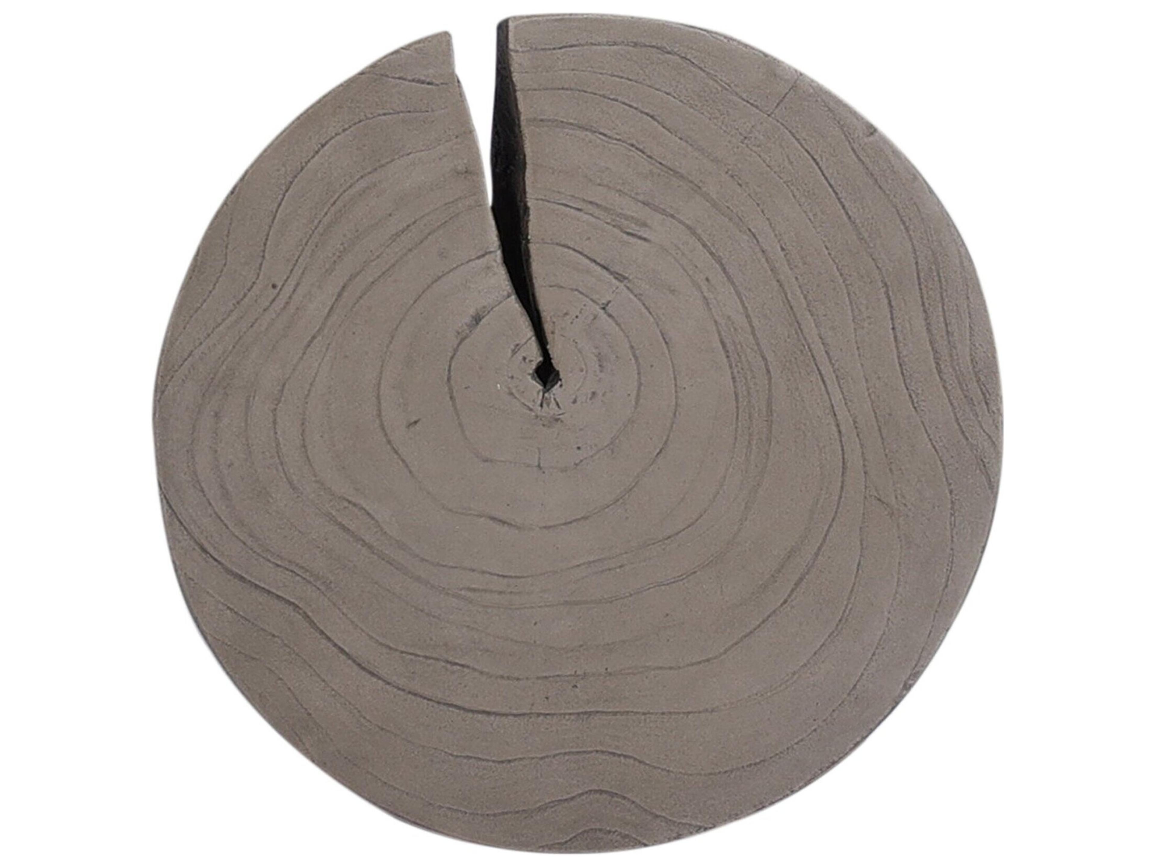 Globetrotter Outdoor Weathered Grey Teak Round End Table