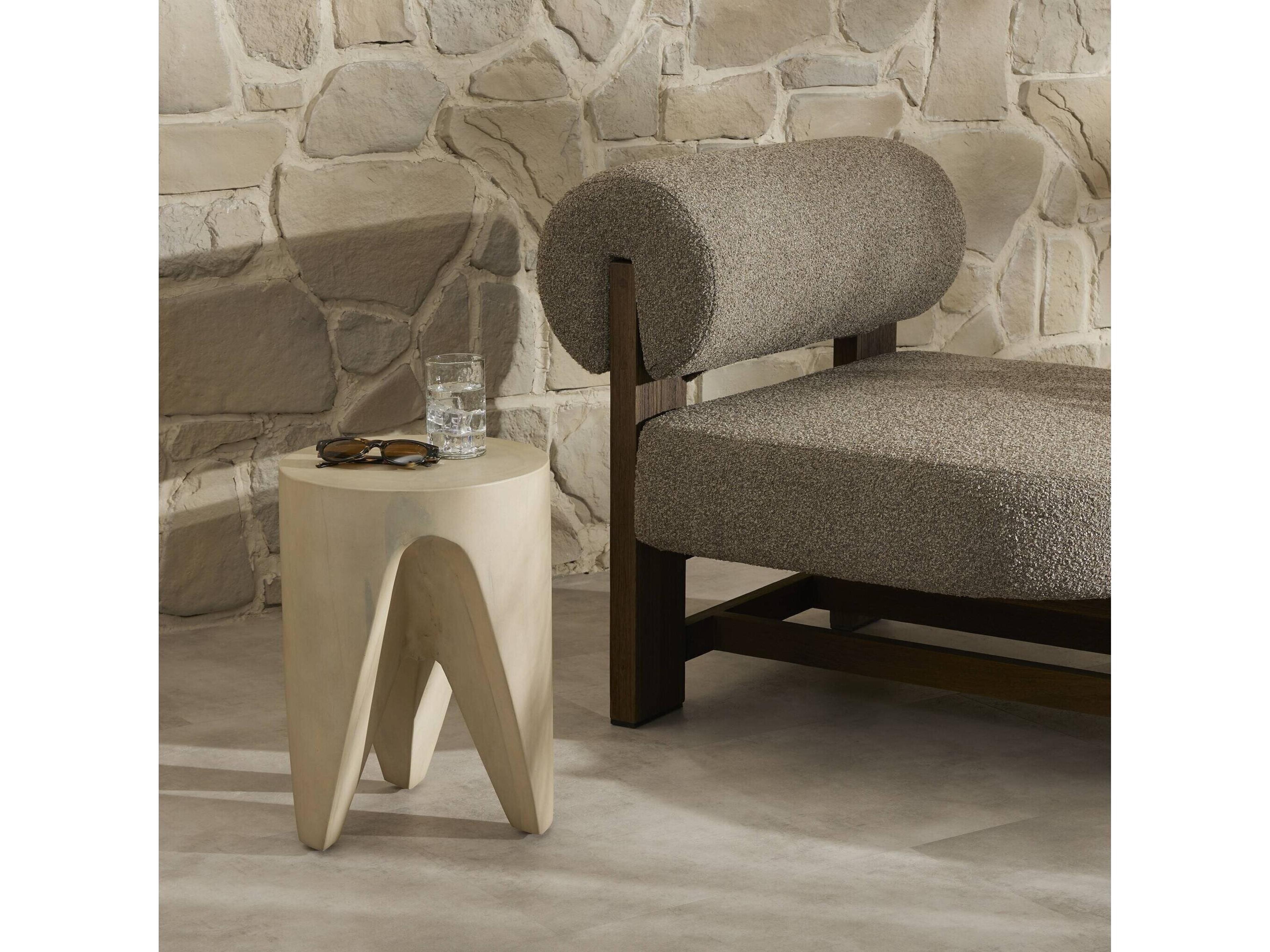 Luxecor Globetrotter Outdoor Ivory Teak Round End Table