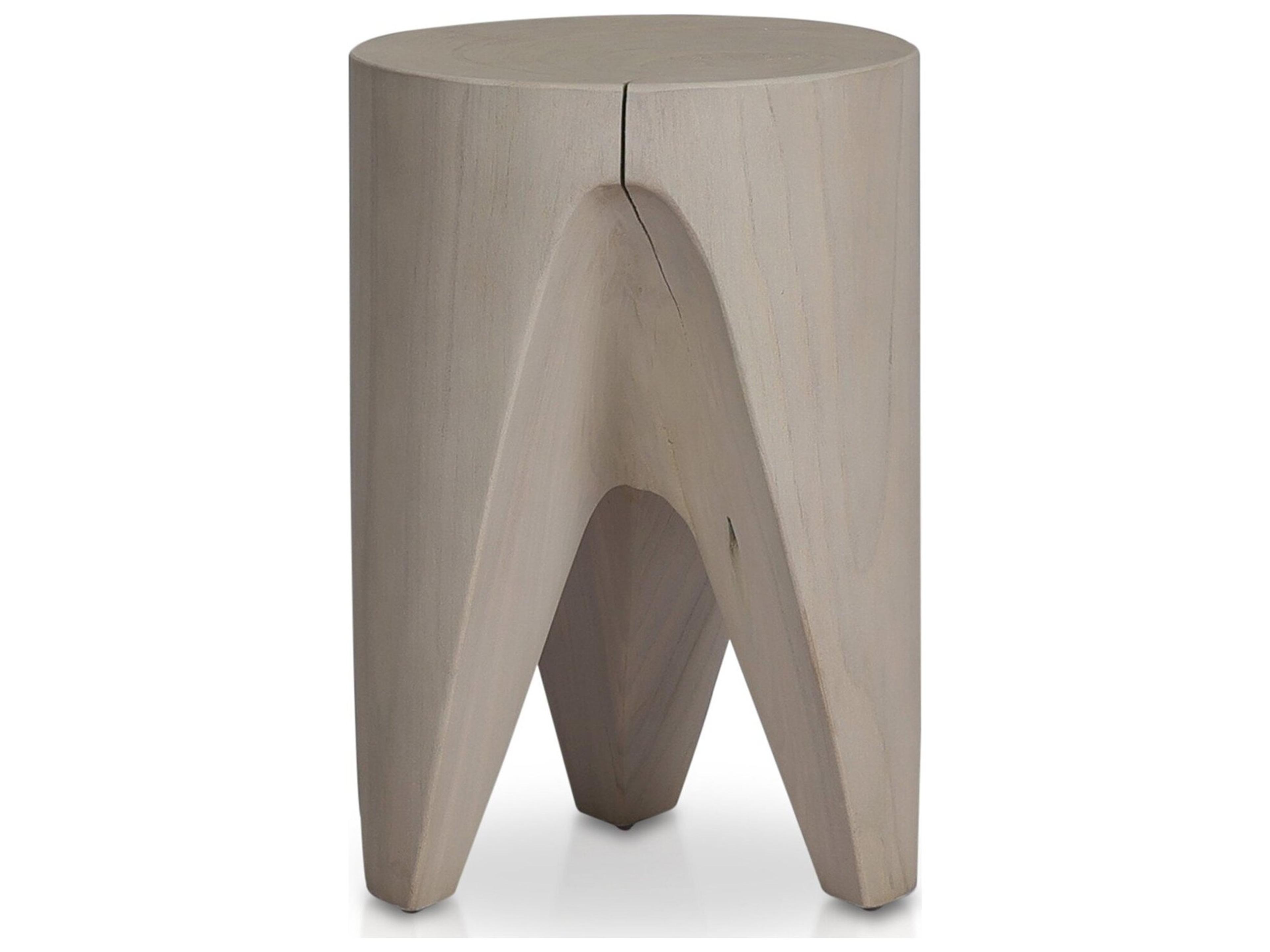 Globetrotter Outdoor Ivory Teak Round End Table