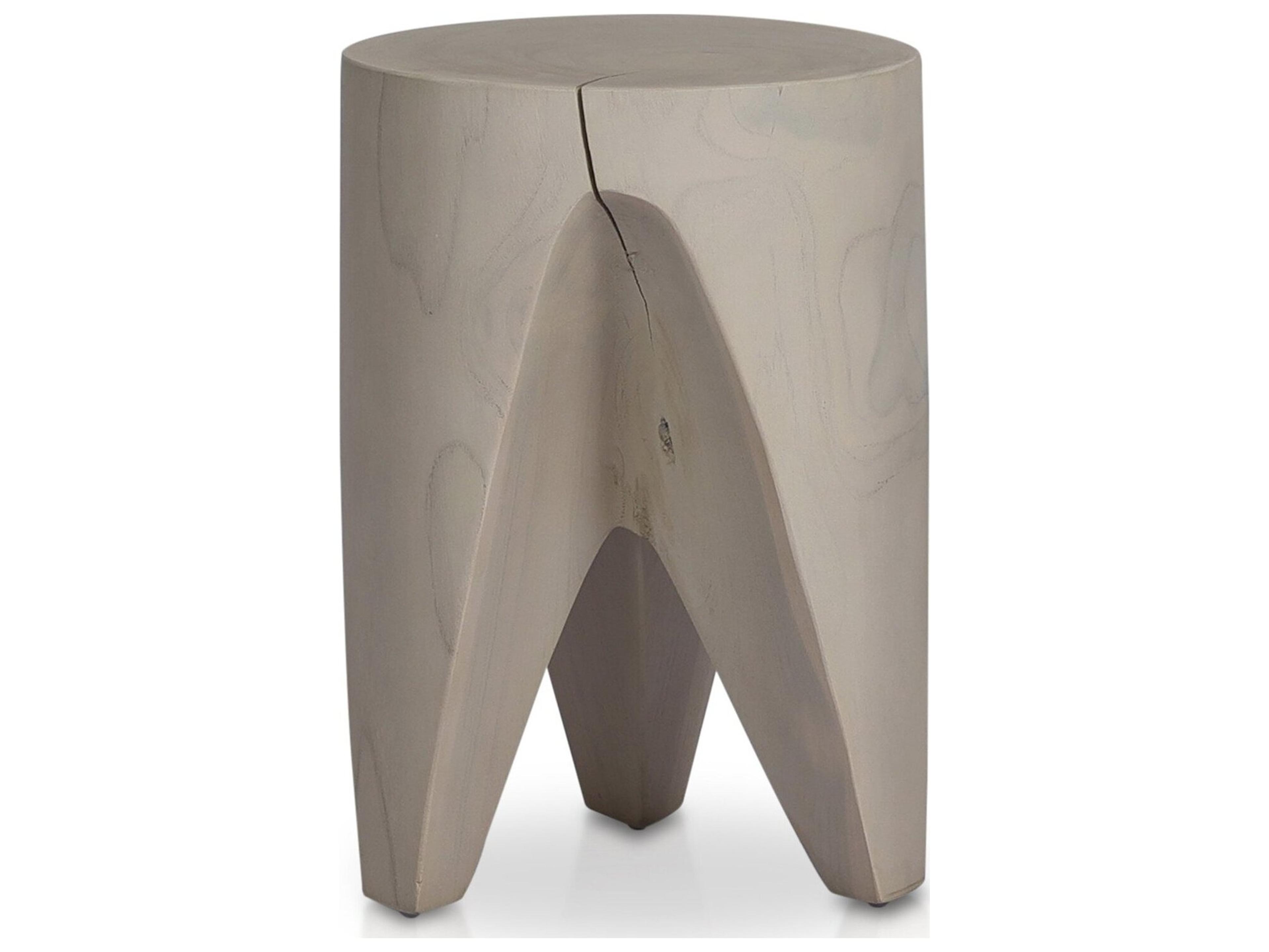 Luxecor Globetrotter Outdoor Ivory Teak Round End Table