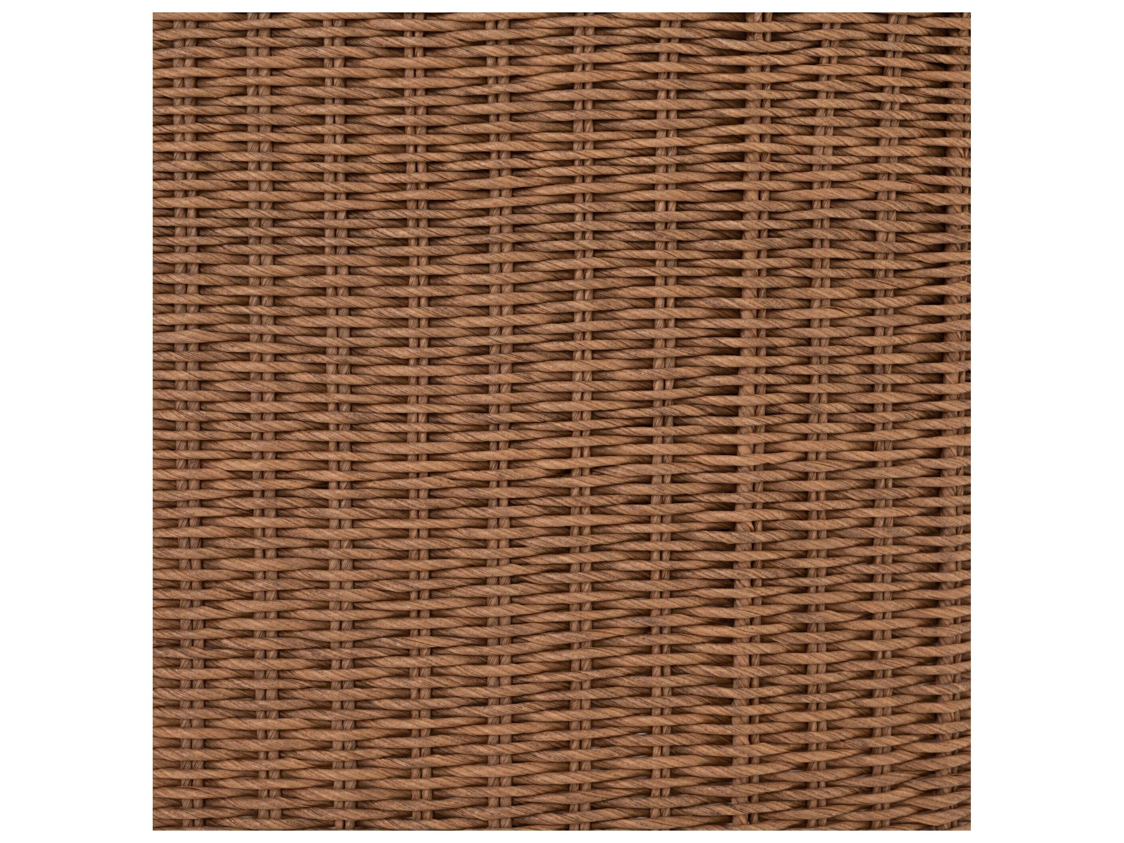 Luxecor Globetrotter Outdoor Vintage Natural Lounge Chair with Stinson White Cushion