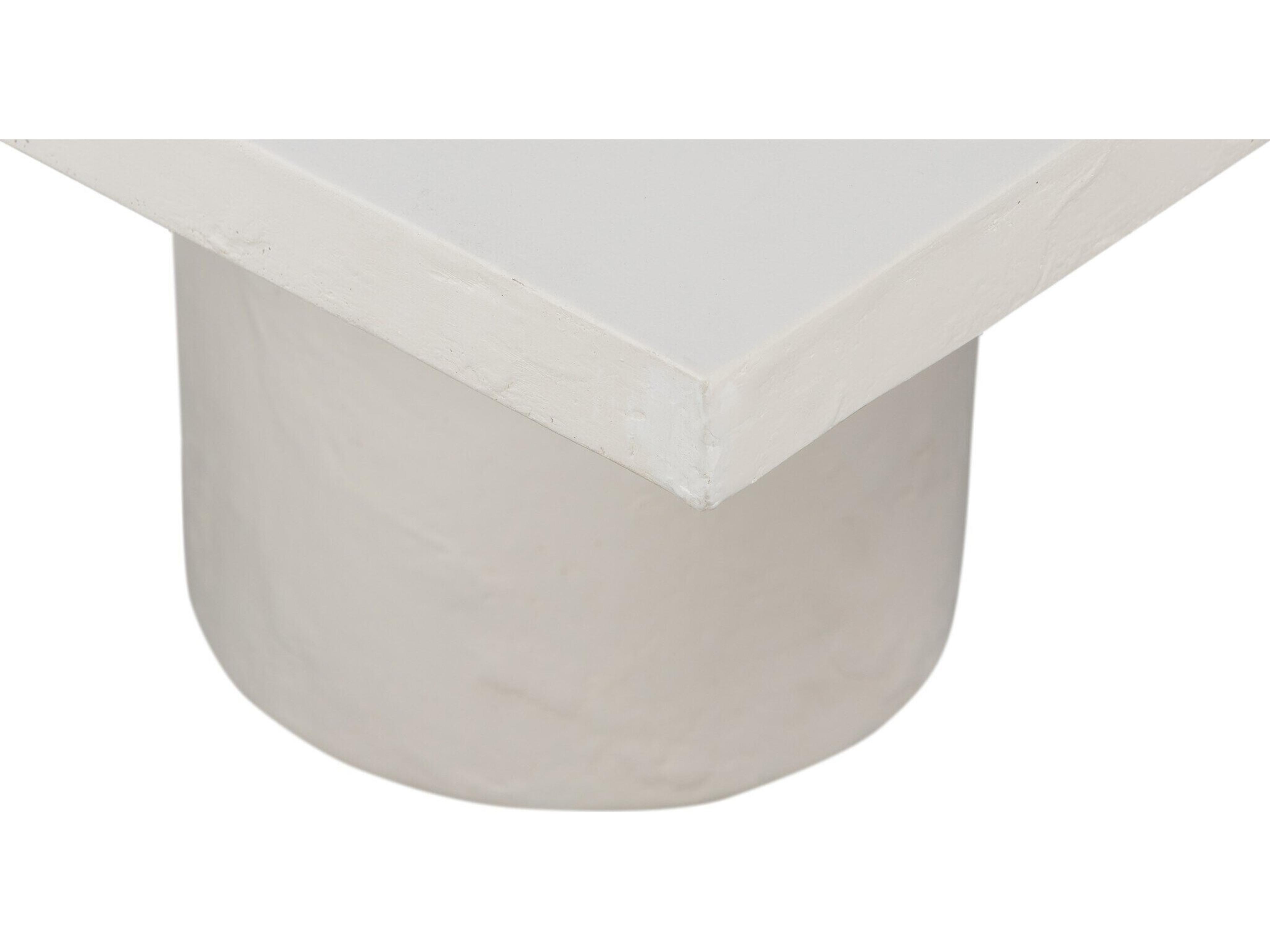 Four Hands Outdoor Constantine White Concrete Rectangular Coffee Table