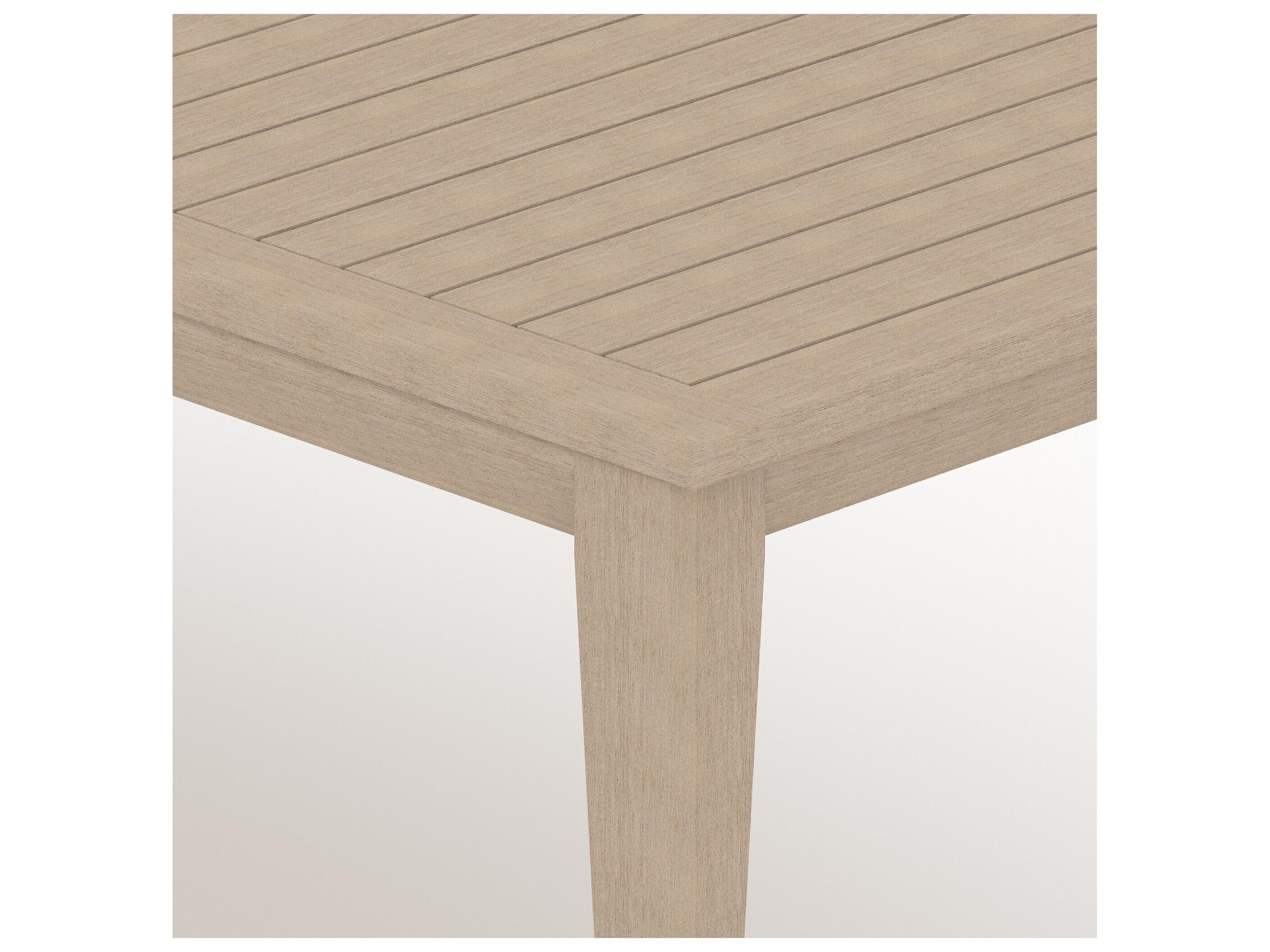 Luxecor Globetrotter Outdoor Washed Brown Teak Rectangular Dining Table