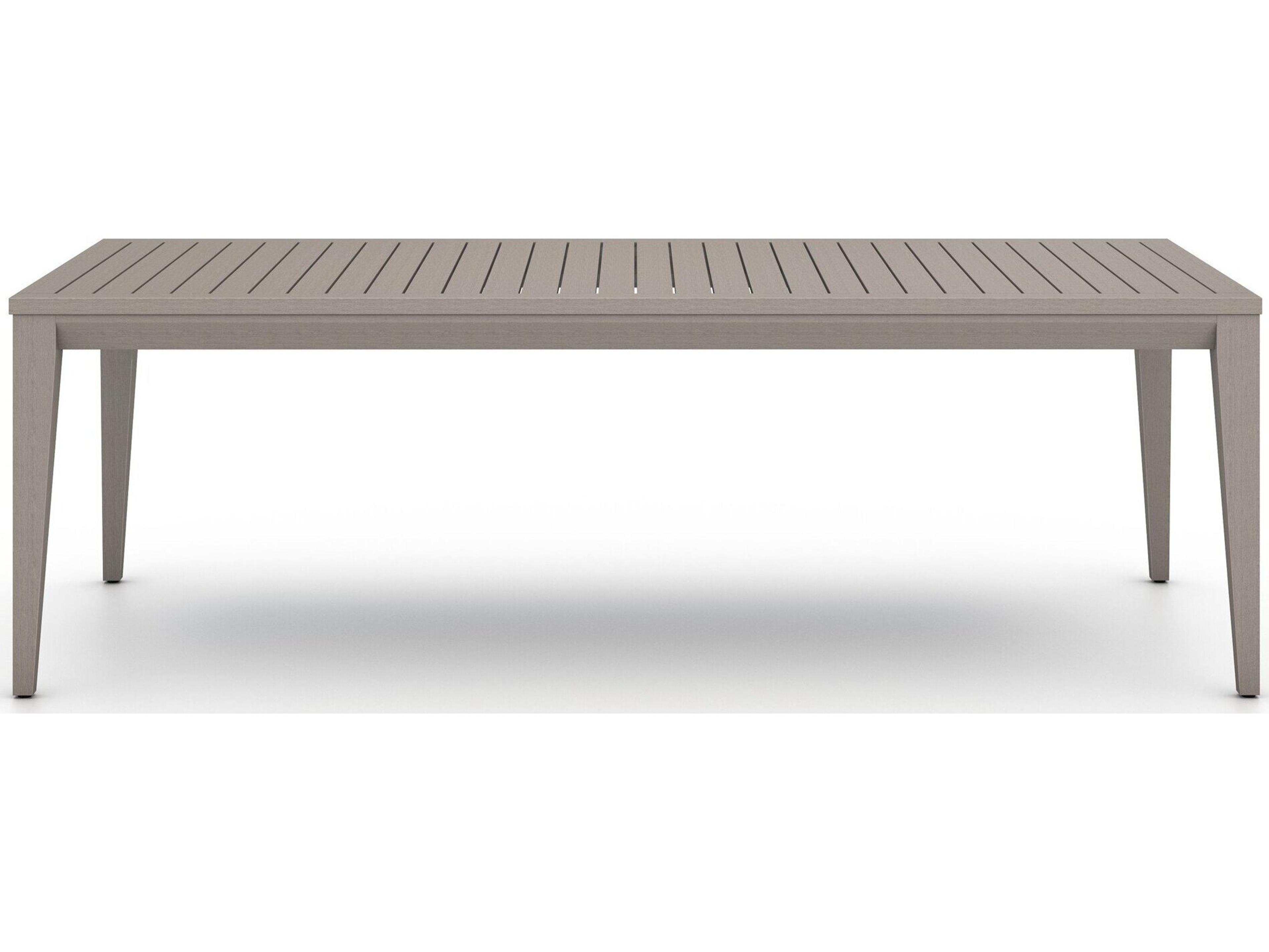 Luxecor Globetrotter Outdoor Weathered Grey Teak Rectangular Dining Table