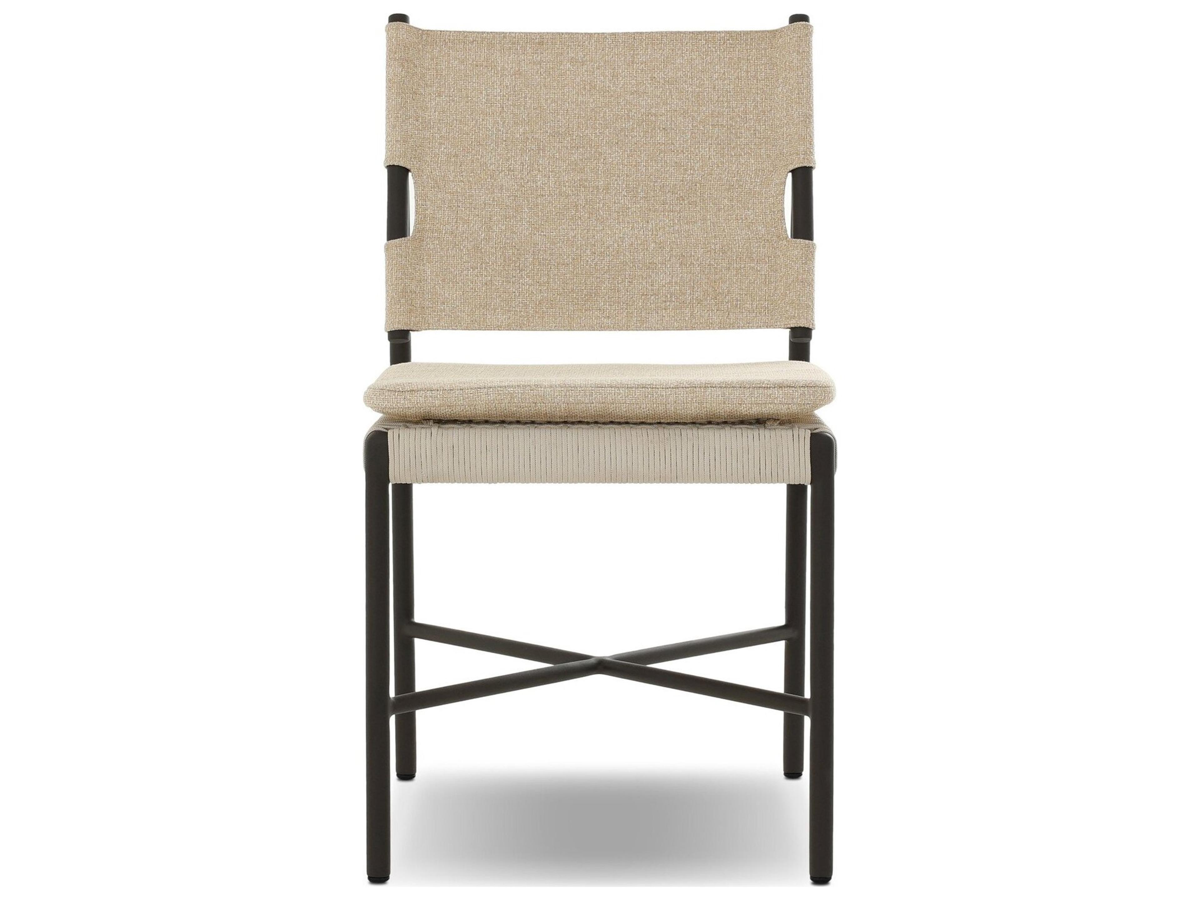 Four Hands Outdoor Solano Hayes Cream Cushion Dining Chair