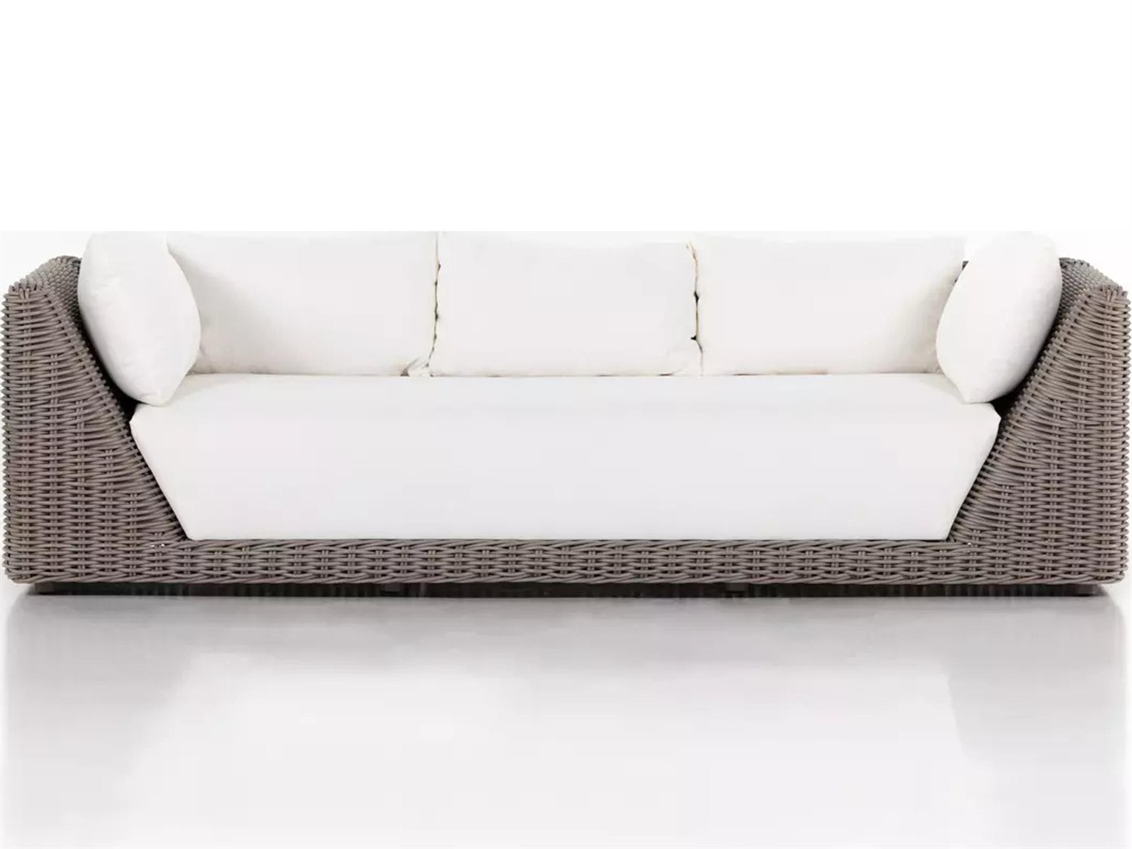 Luxecor Globetrotter Outdoor Como Venao Ivory Natural Woven Polypropylene Cushion Sofa