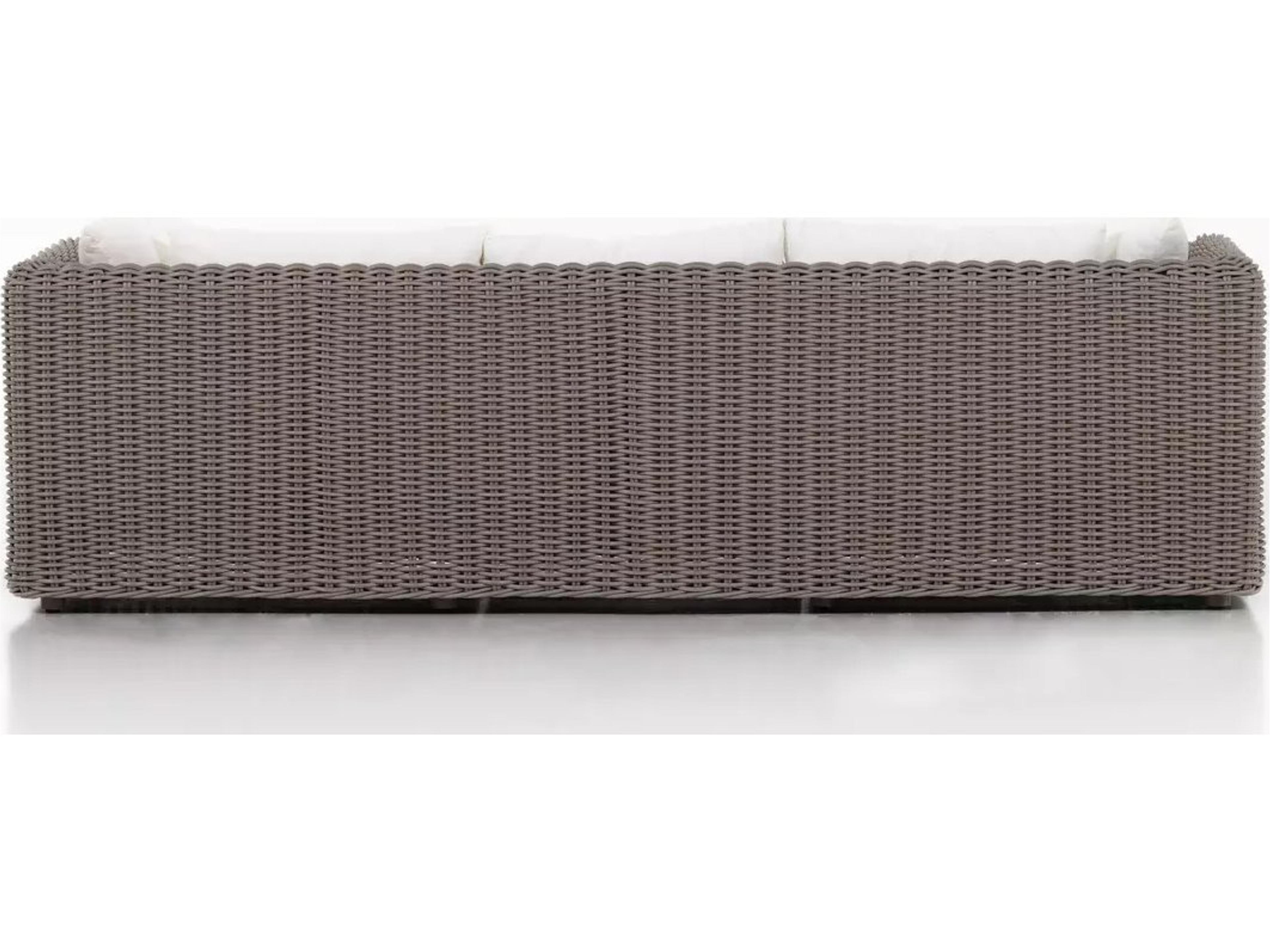 Luxecor Globetrotter Outdoor Como Venao Ivory Natural Woven Polypropylene Cushion Sofa