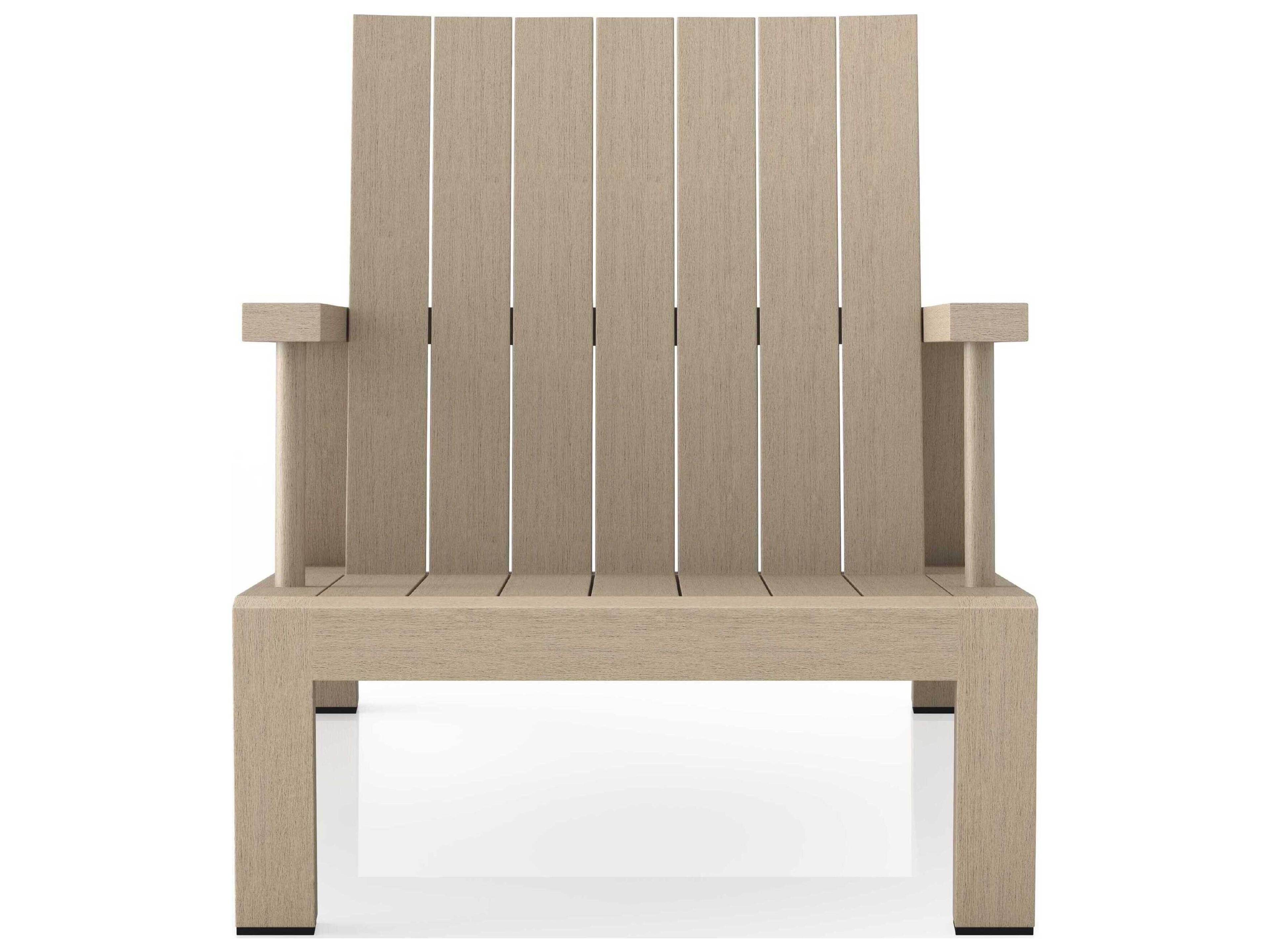 Luxecor Globetrotter Outdoor Washed Brown Teak Lounge Chair