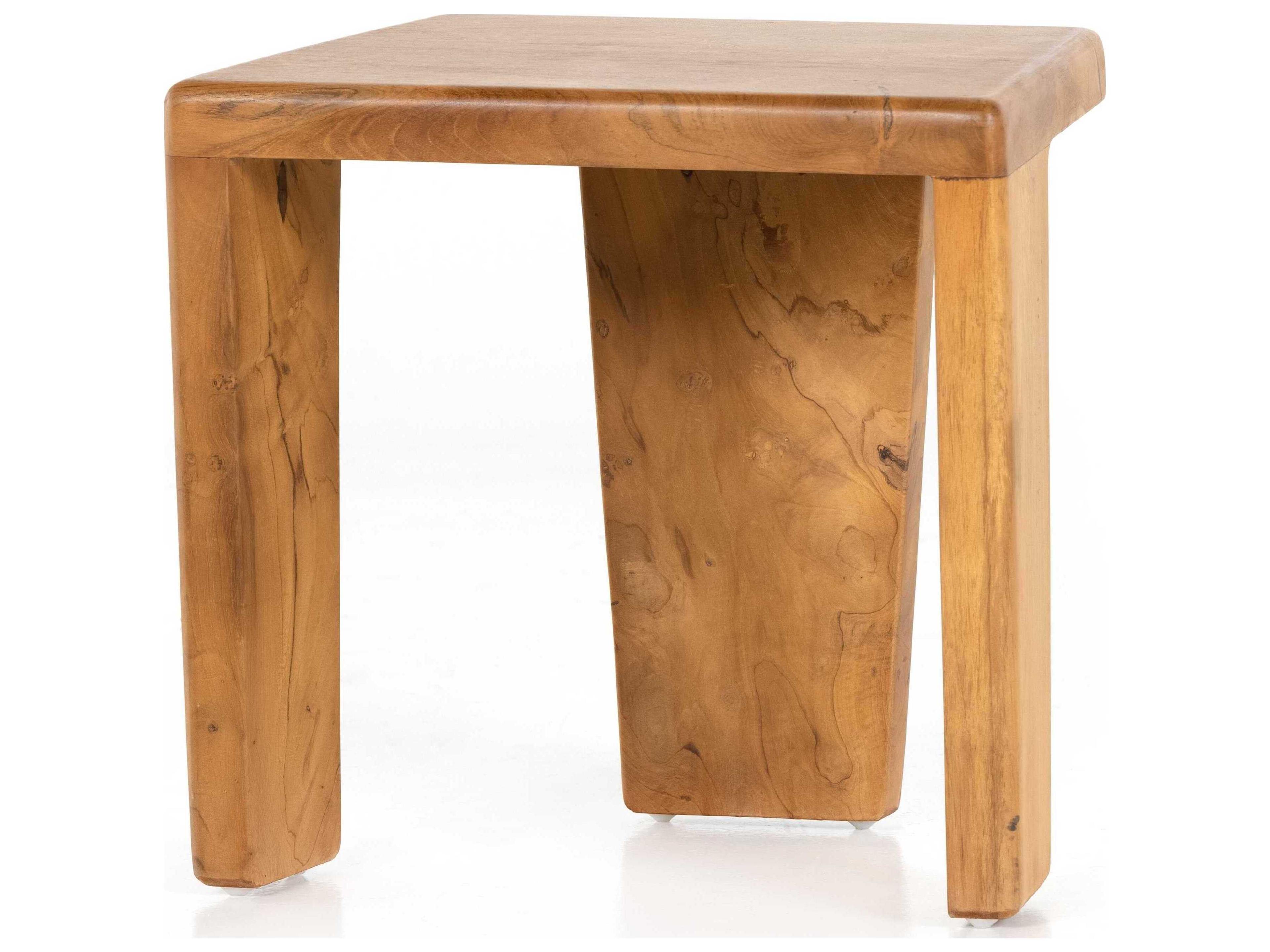 Globetrotter Outdoor Aged Natural Teak Stool