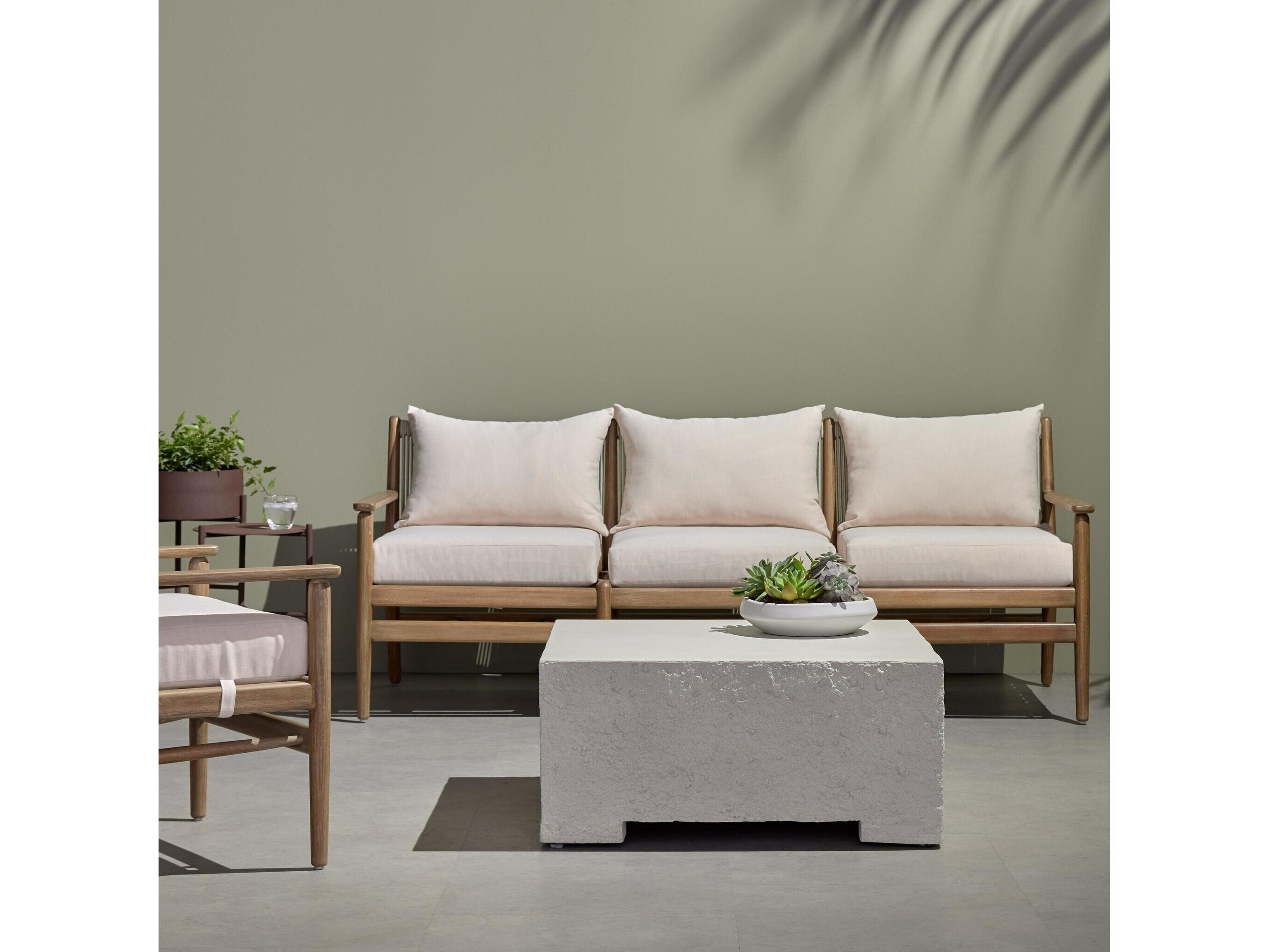 Four Hands Outdoor Solano Delano  Chaise Lounge- Grey
