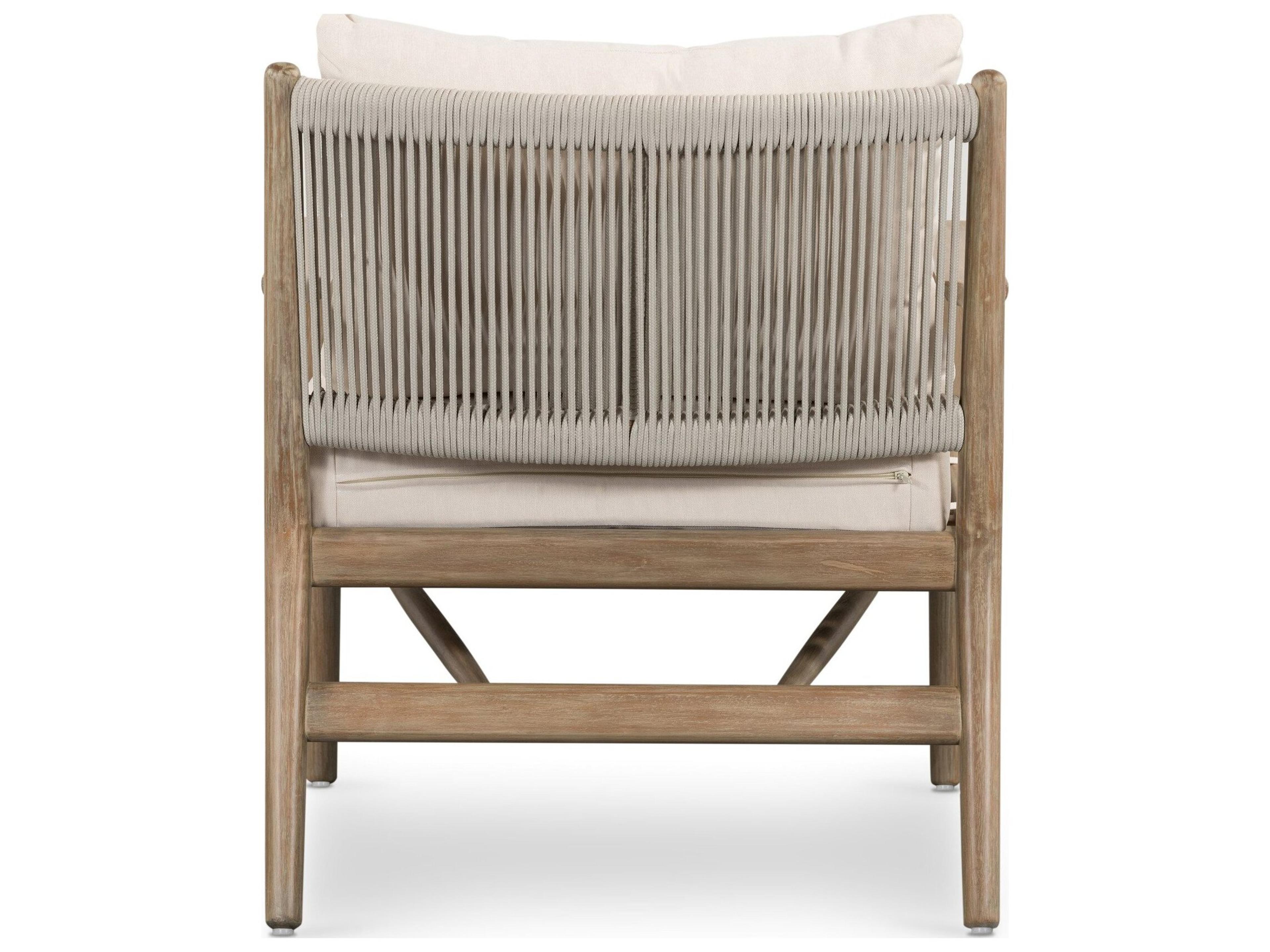 Luxecor Globetrotter Outdoor Natural Rope / Lakin Oat Eucalyptus Lounge Chair
