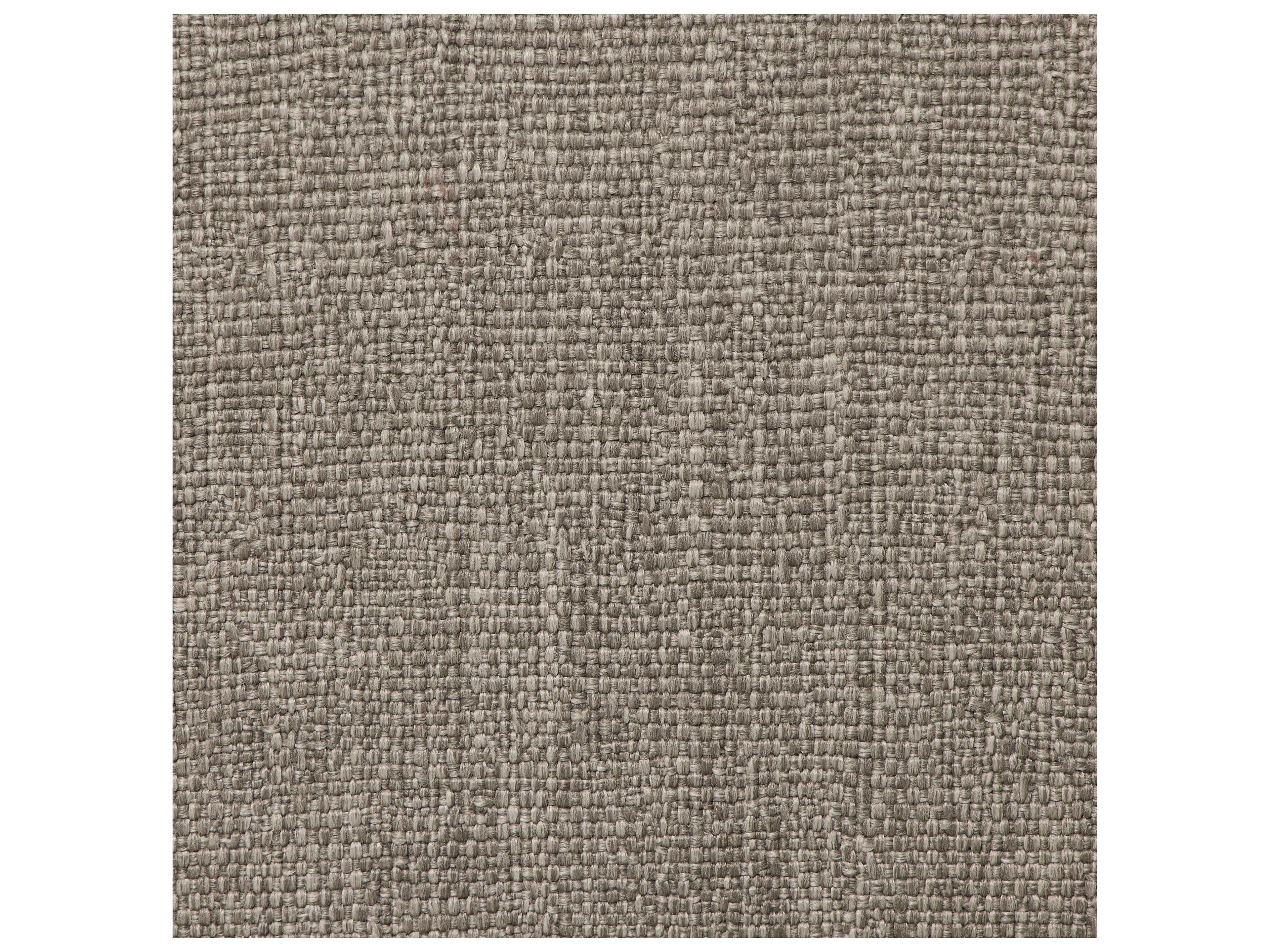 Four Hands Outdoor Solano Natural Teak Ottoman with Alessi Fawn Cushion