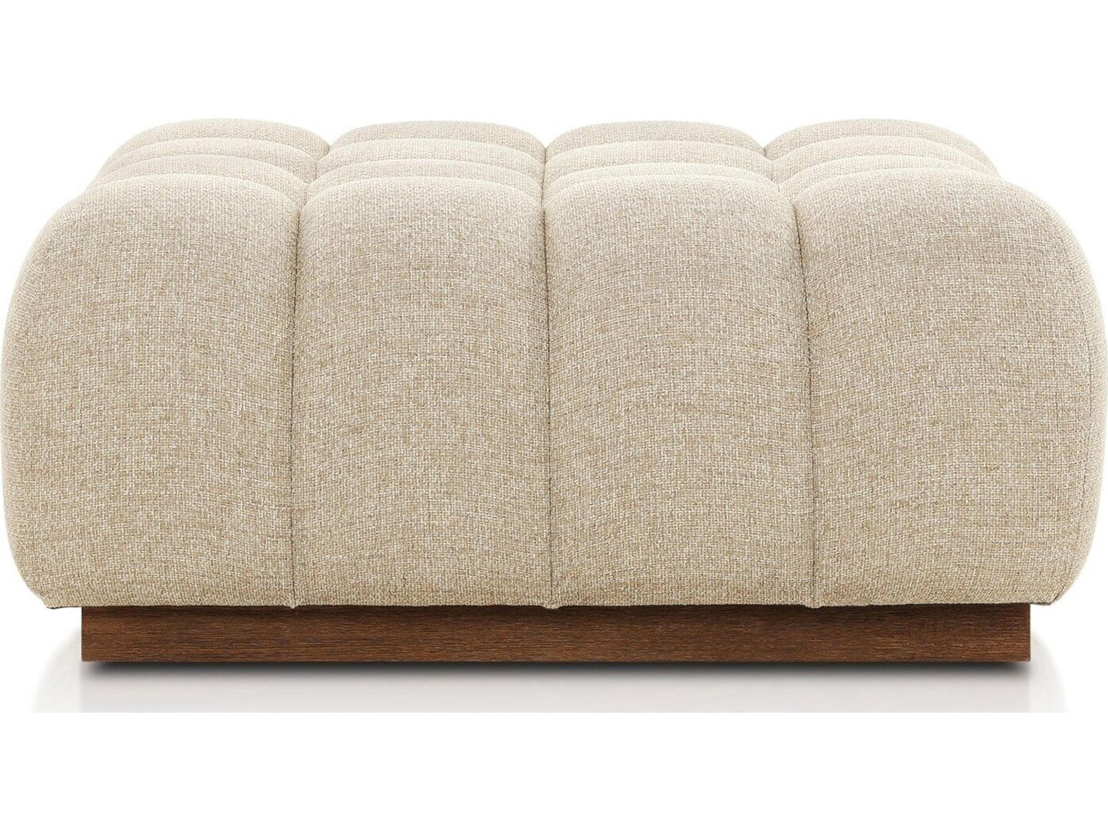 Luxecor Globetrotter Outdoor Teak Cushion Ottoman