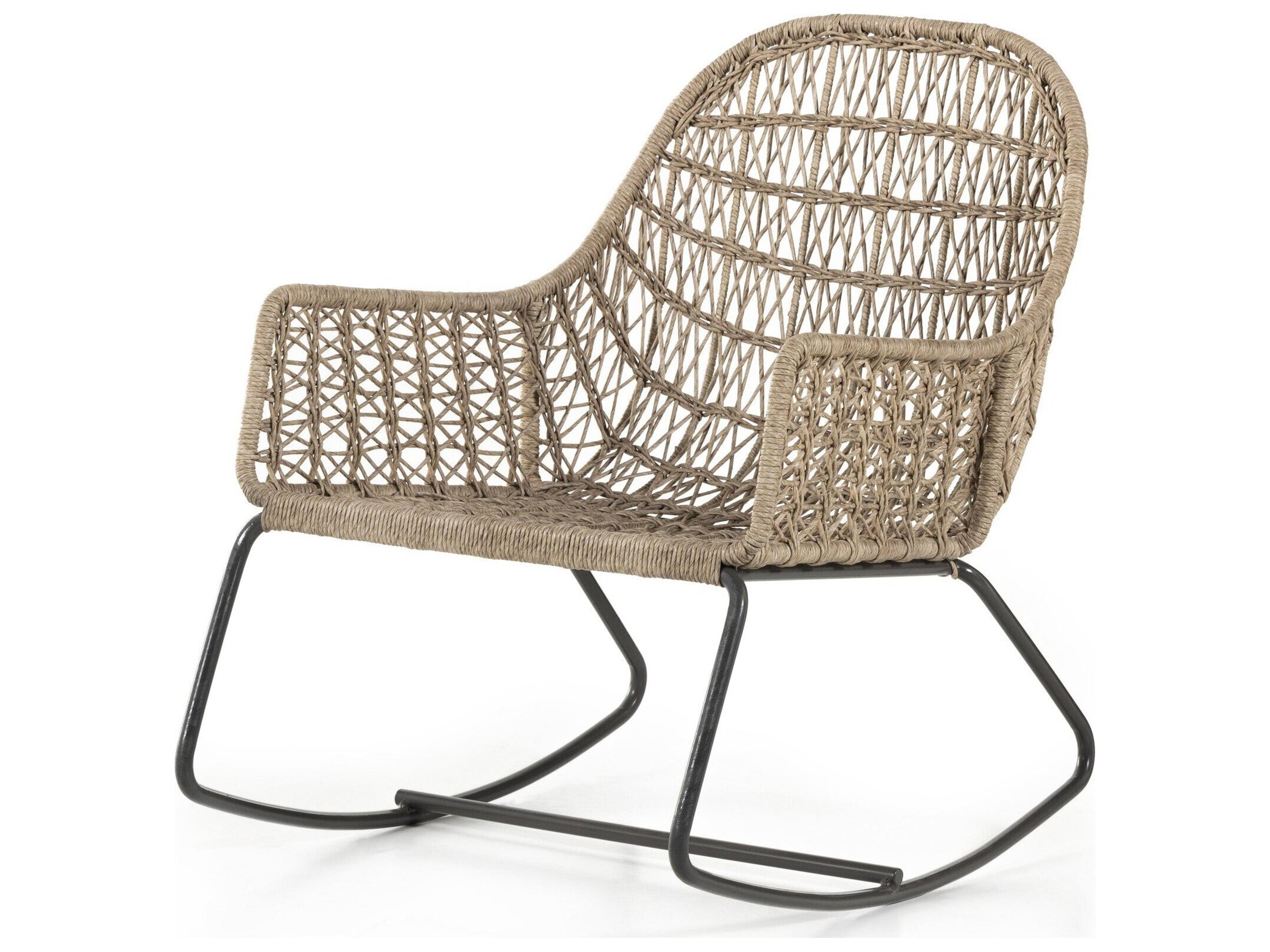 Globetrotter Outdoor Wrought Iron Rope Lounge Chair