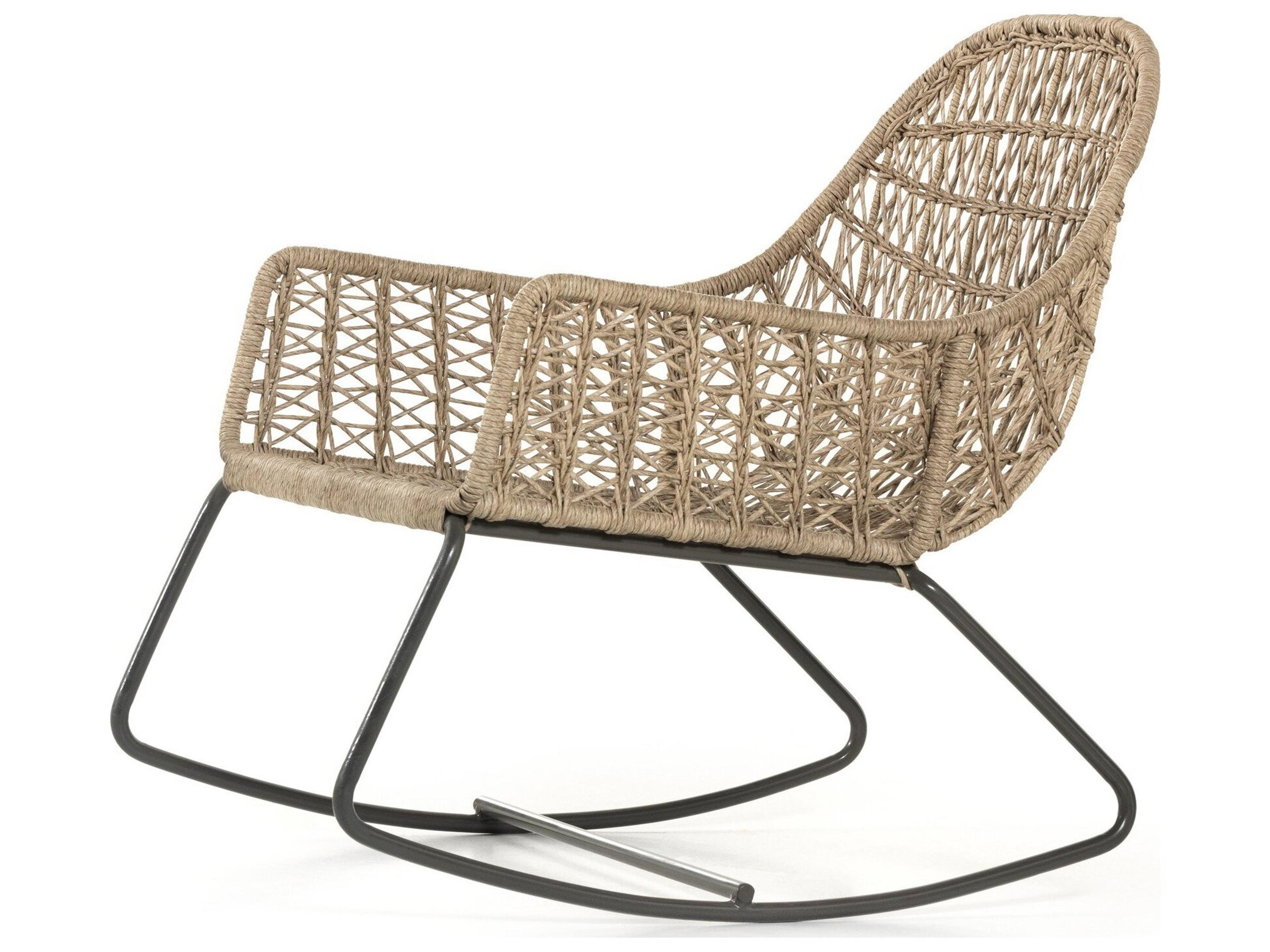 Luxecor Globetrotter Outdoor Wrought Iron Rope Lounge Chair